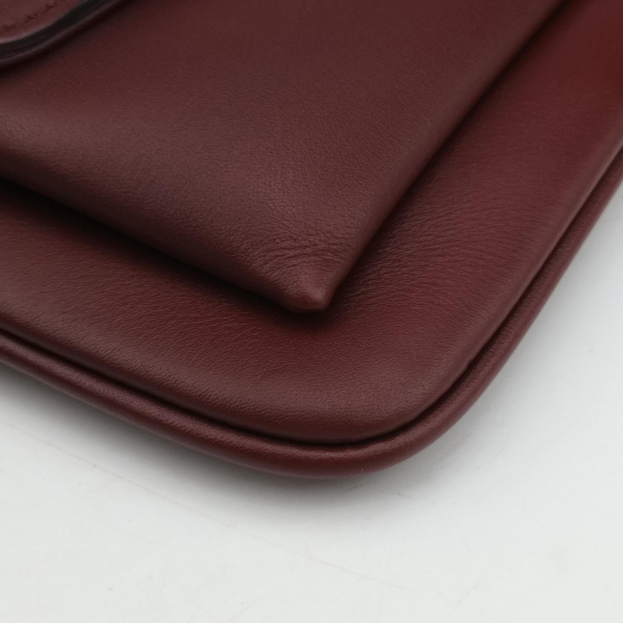 Secondhand Gucci Arli Burgundy Leather 550129 shoulderbag | stylenewstar
