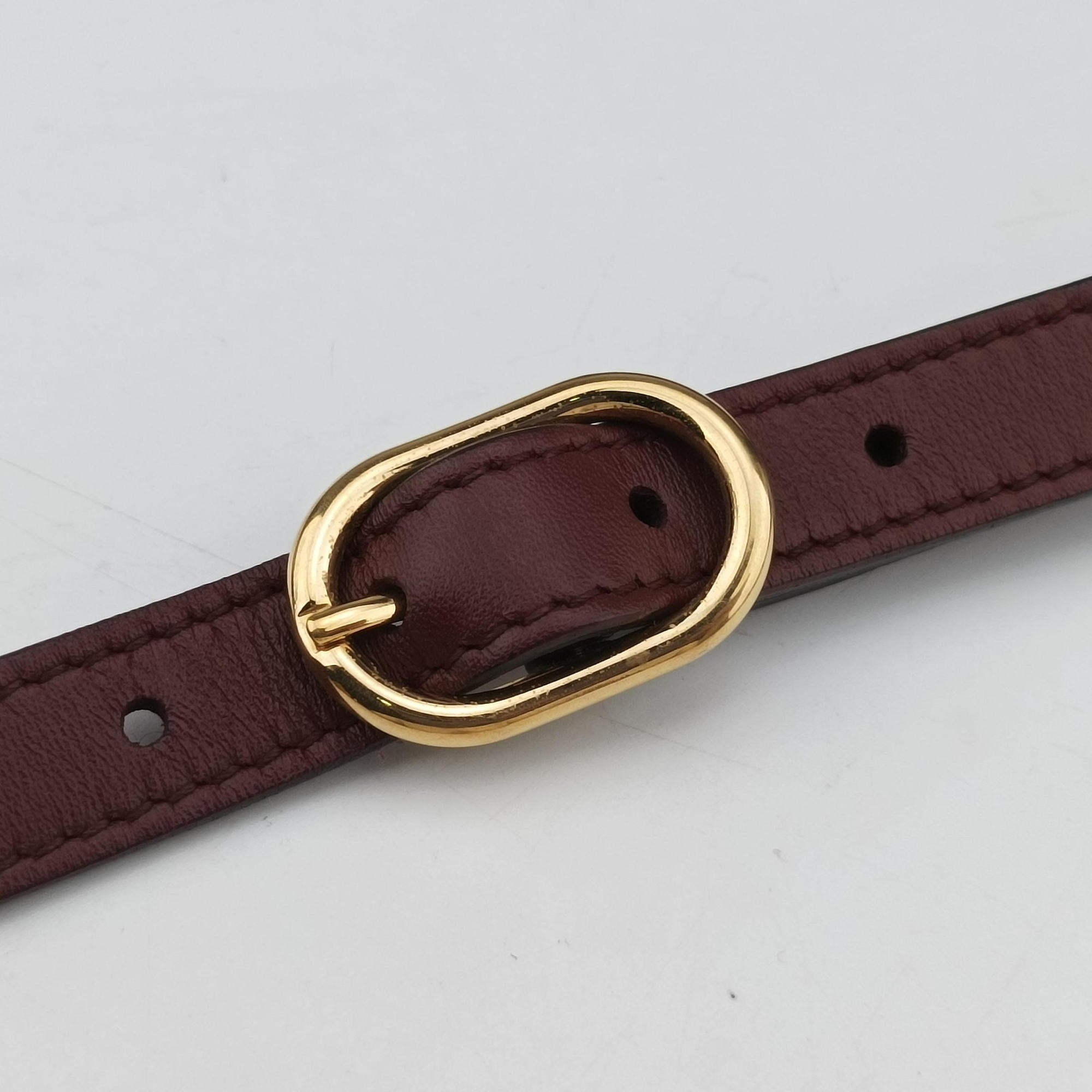 Secondhand Gucci Arli Burgundy Leather 550129 shoulderbag | stylenewstar