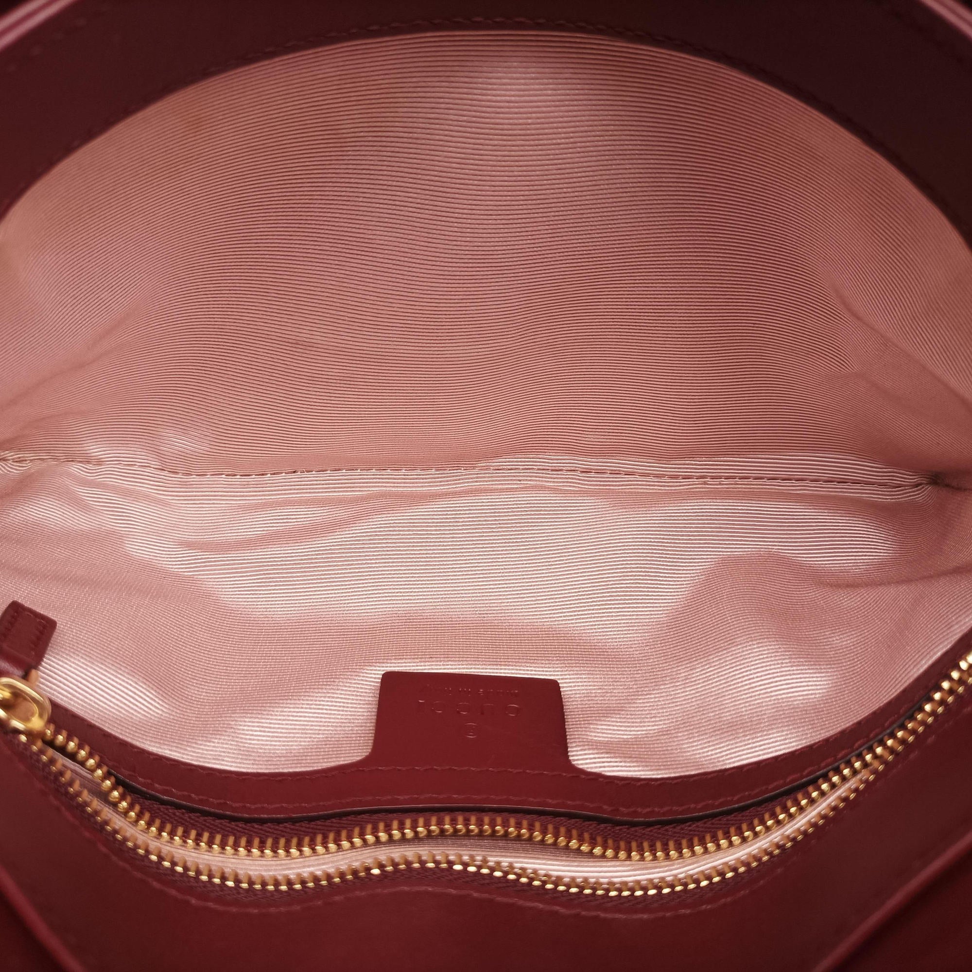 Secondhand Gucci Arli Burgundy Leather 550129 shoulderbag | stylenewstar