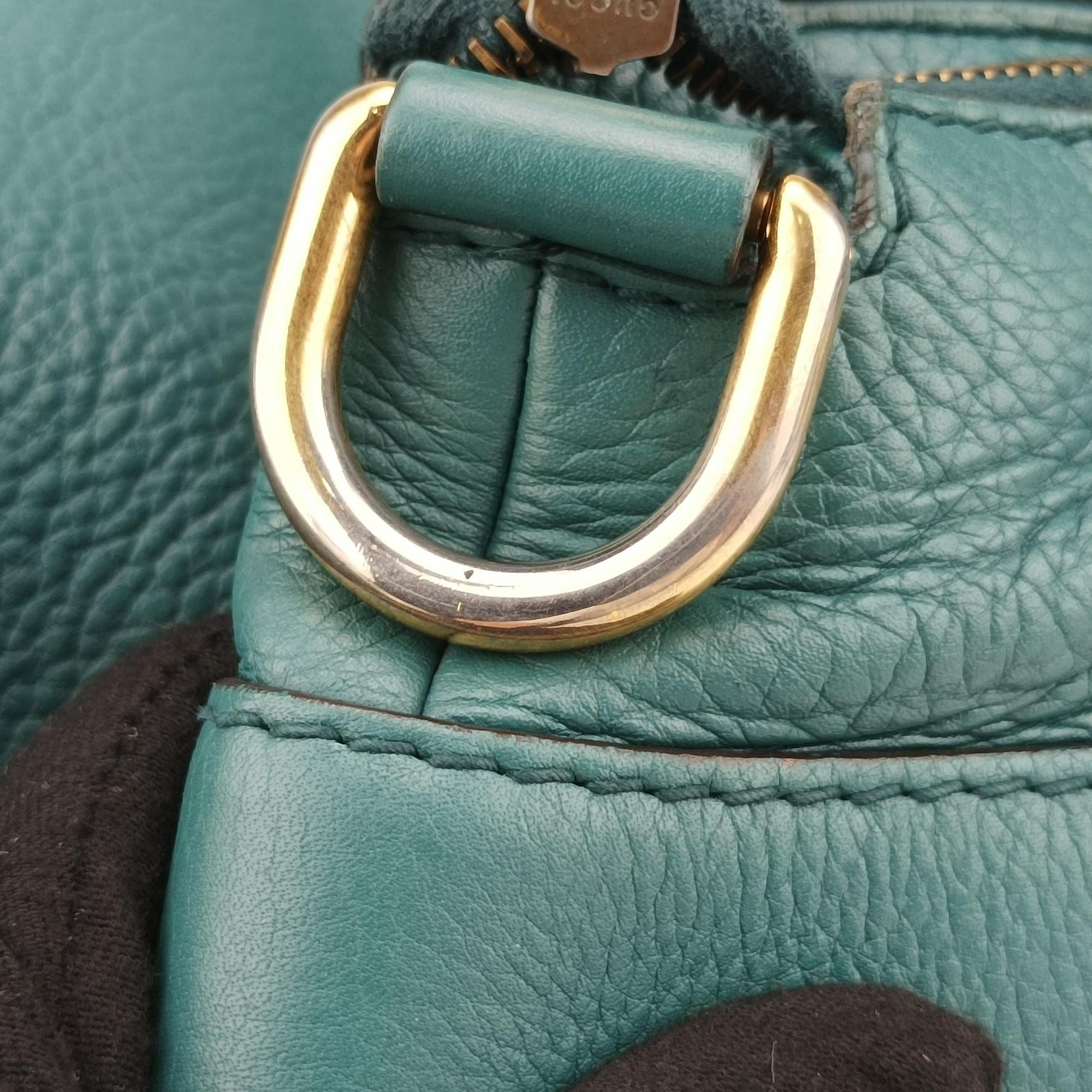 Pre-owned Gucci Ride Teal Leather 269963 shoulderbag | stylenewstar