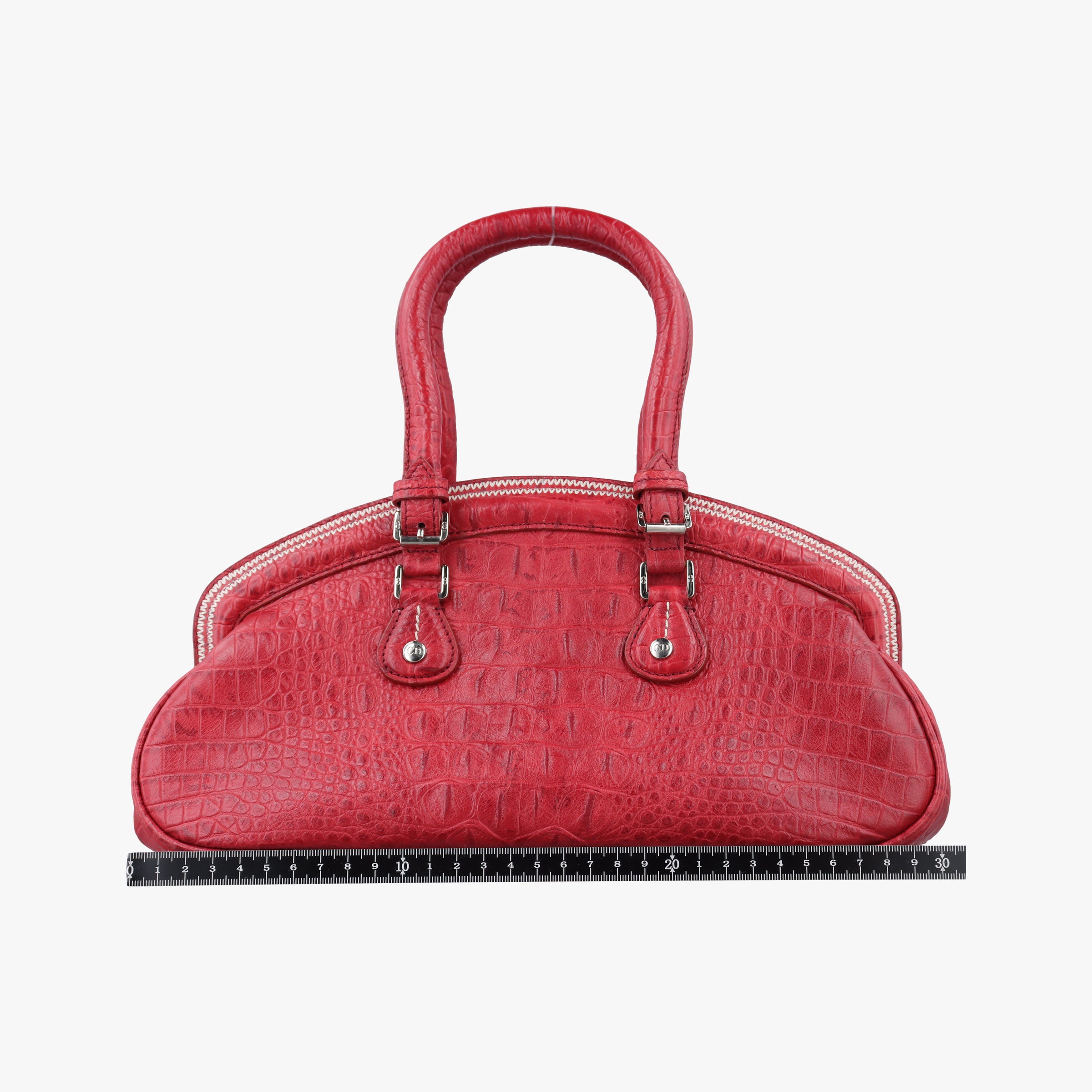 Secondhand Christian Dior Detective Red Leather  handbag | stylenewstar