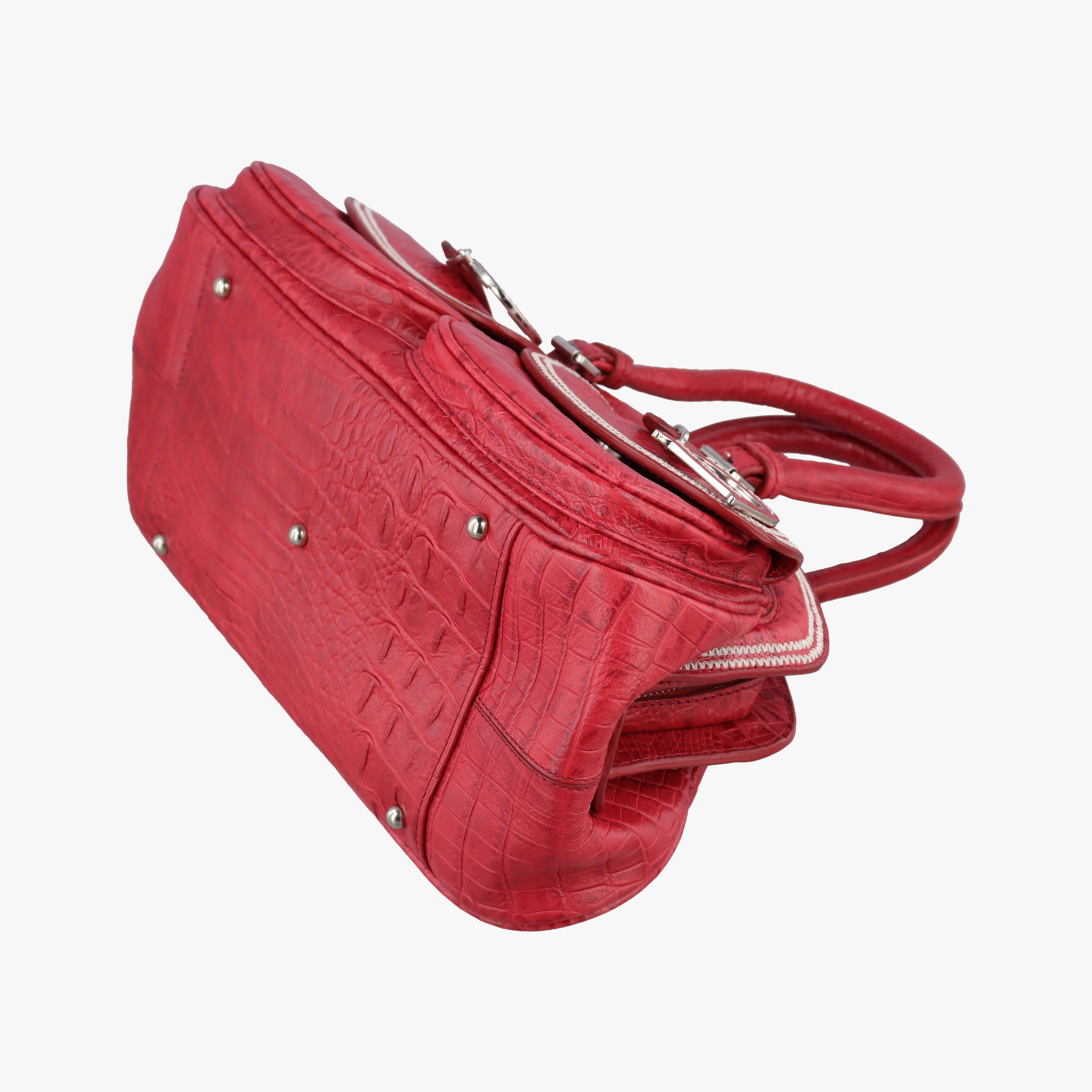 Secondhand Christian Dior Detective Red Leather  handbag | stylenewstar