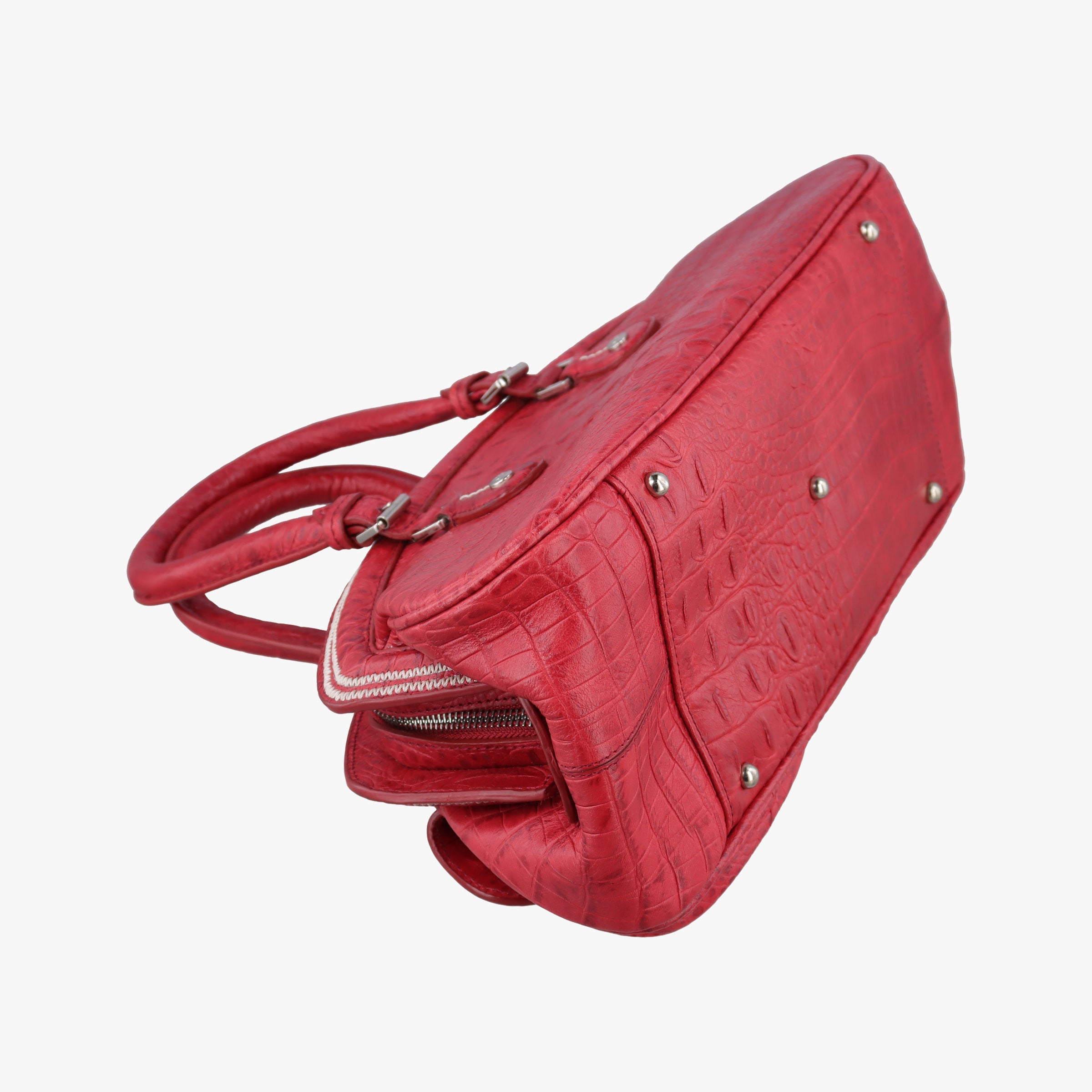 Secondhand Christian Dior Detective Red Leather  handbag | stylenewstar