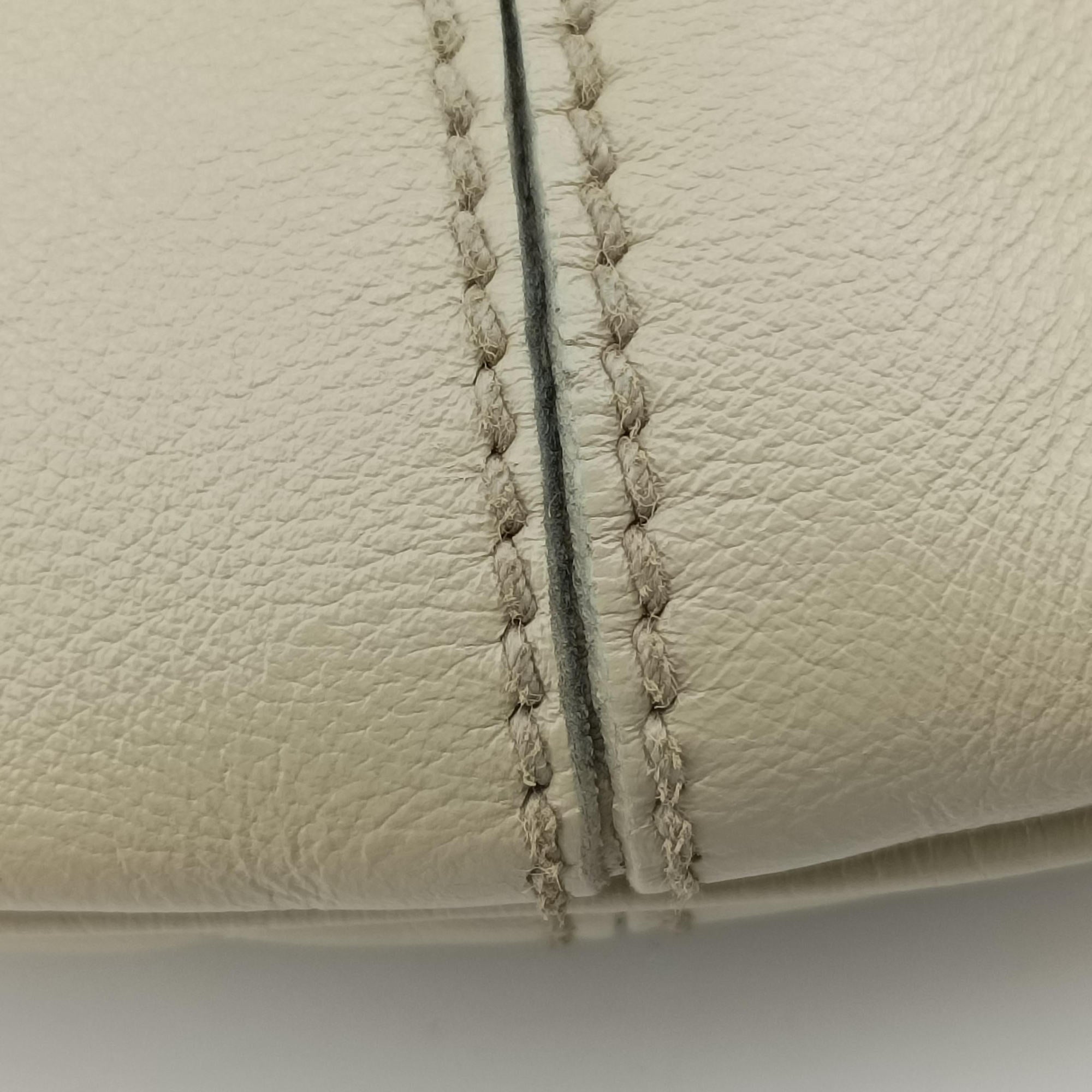 Pre-owned Gucci Bamboo White Leather 169976 shoulderbag | stylenewstar