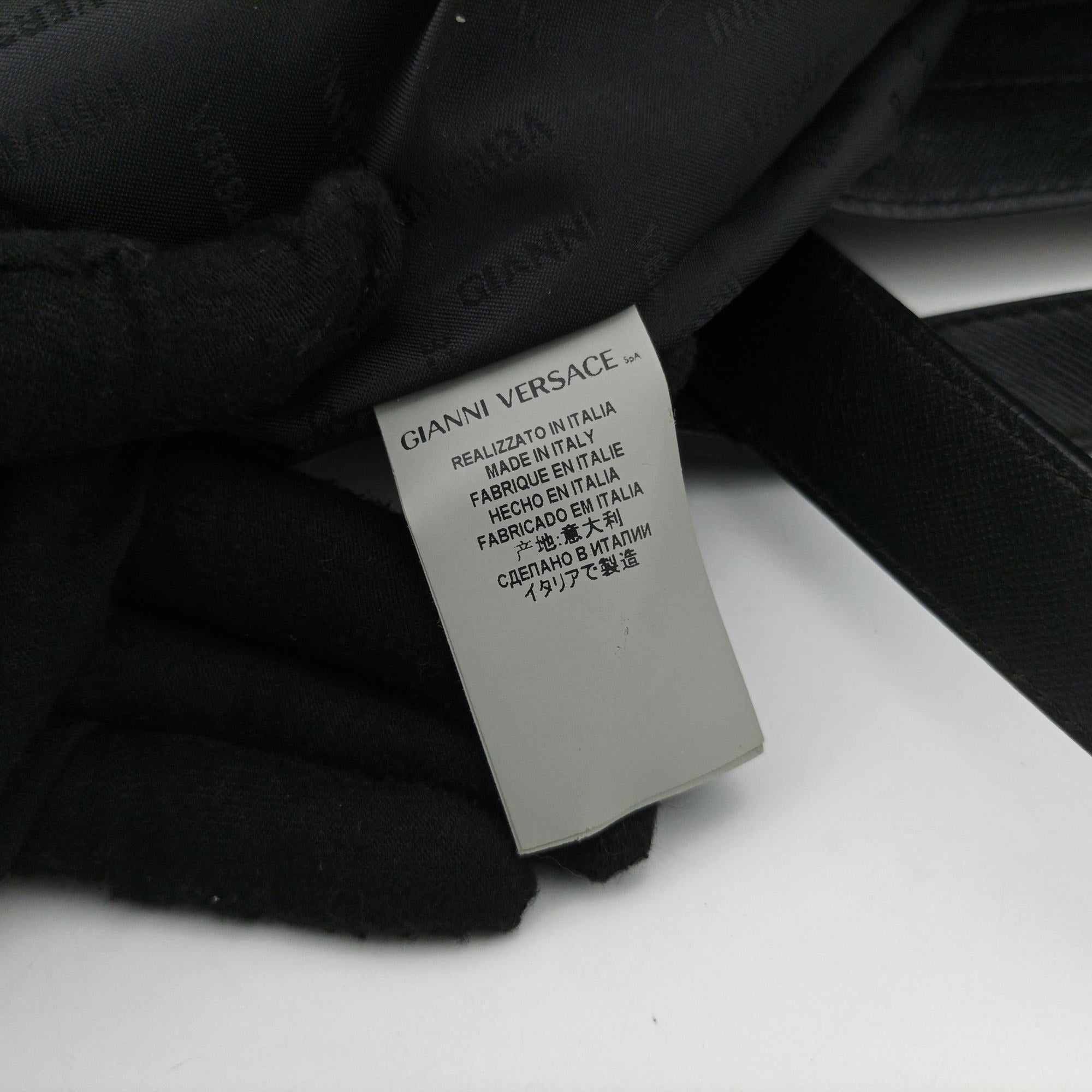 Vintage VERSACE Tote Black Leather  handbag | stylenewstar