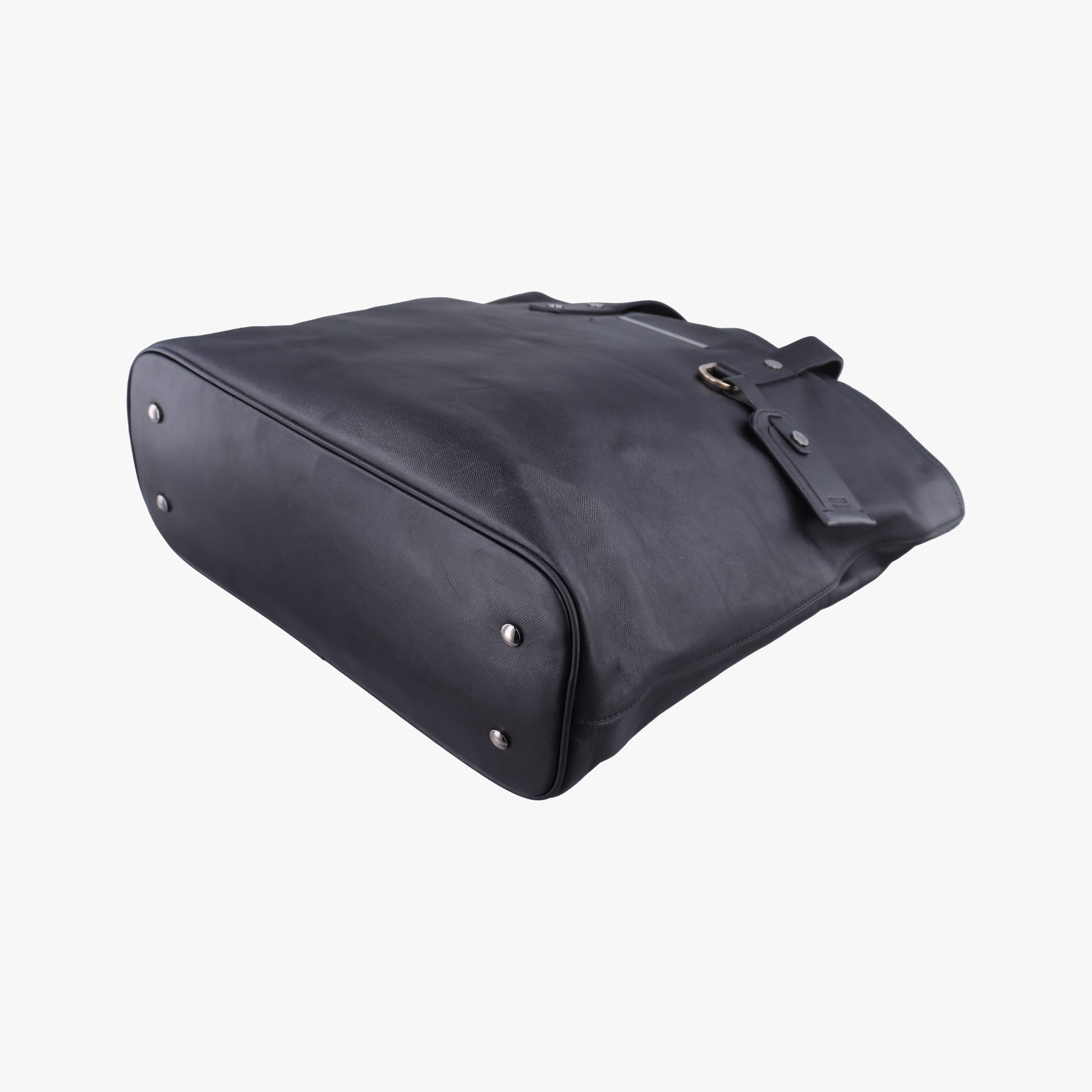 Vintage VERSACE Tote Black Leather  handbag | stylenewstar