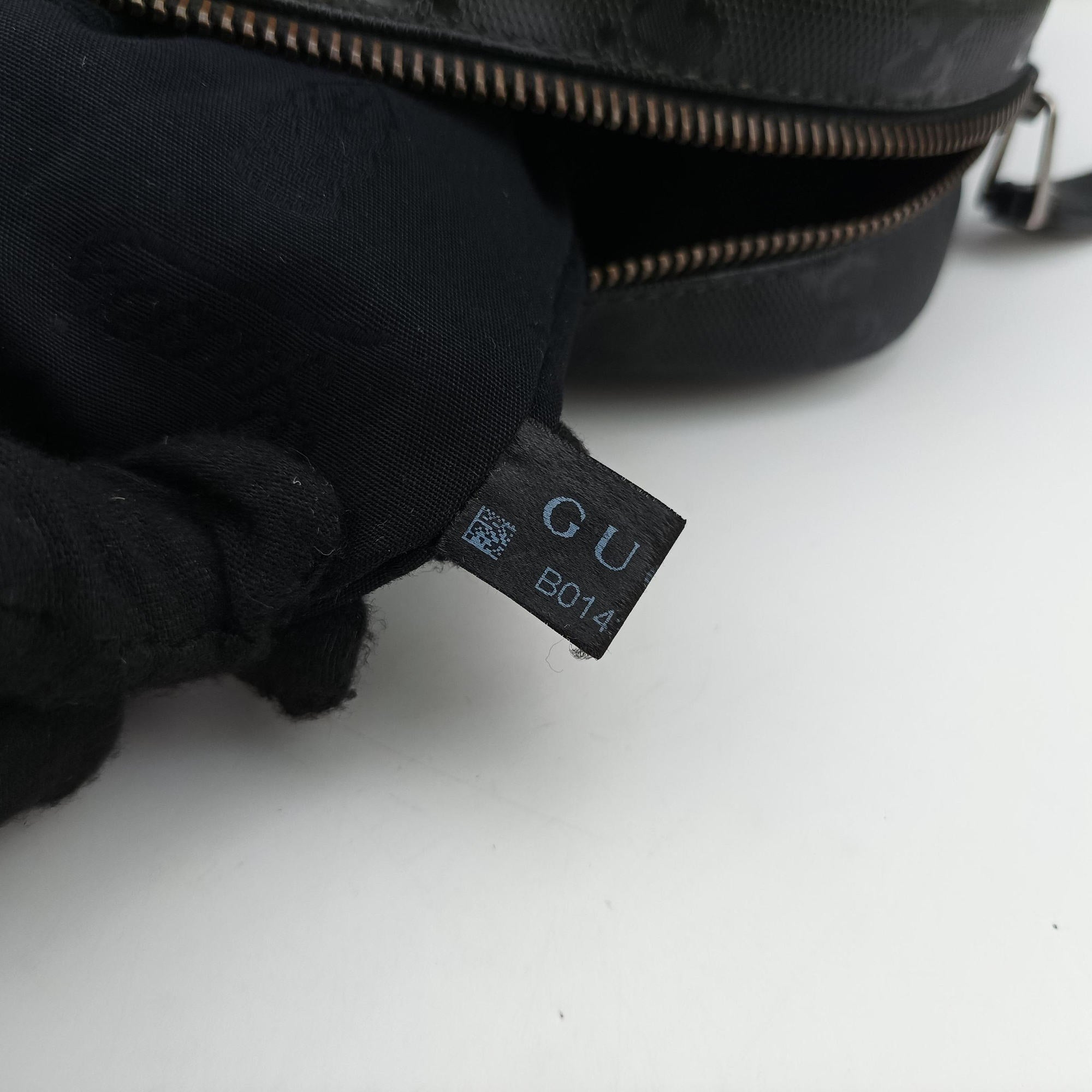 Secondhand Gucci GG plus GG Supreme Briefcase Black PVC coated canvas 201480 handbag | stylenewstar