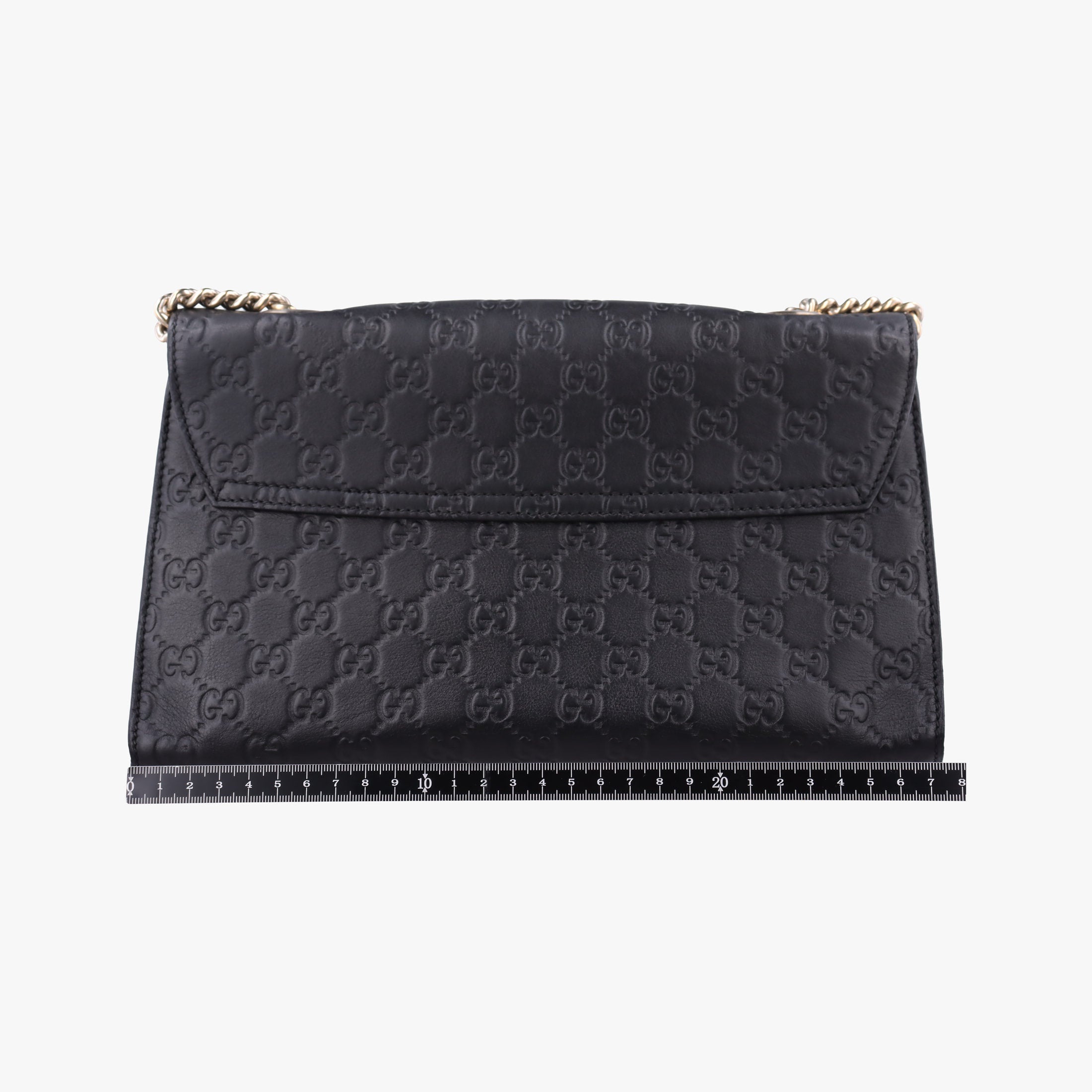 Pre-owned Gucci Emily Black Leather 295402 shoulderbag | stylenewstar