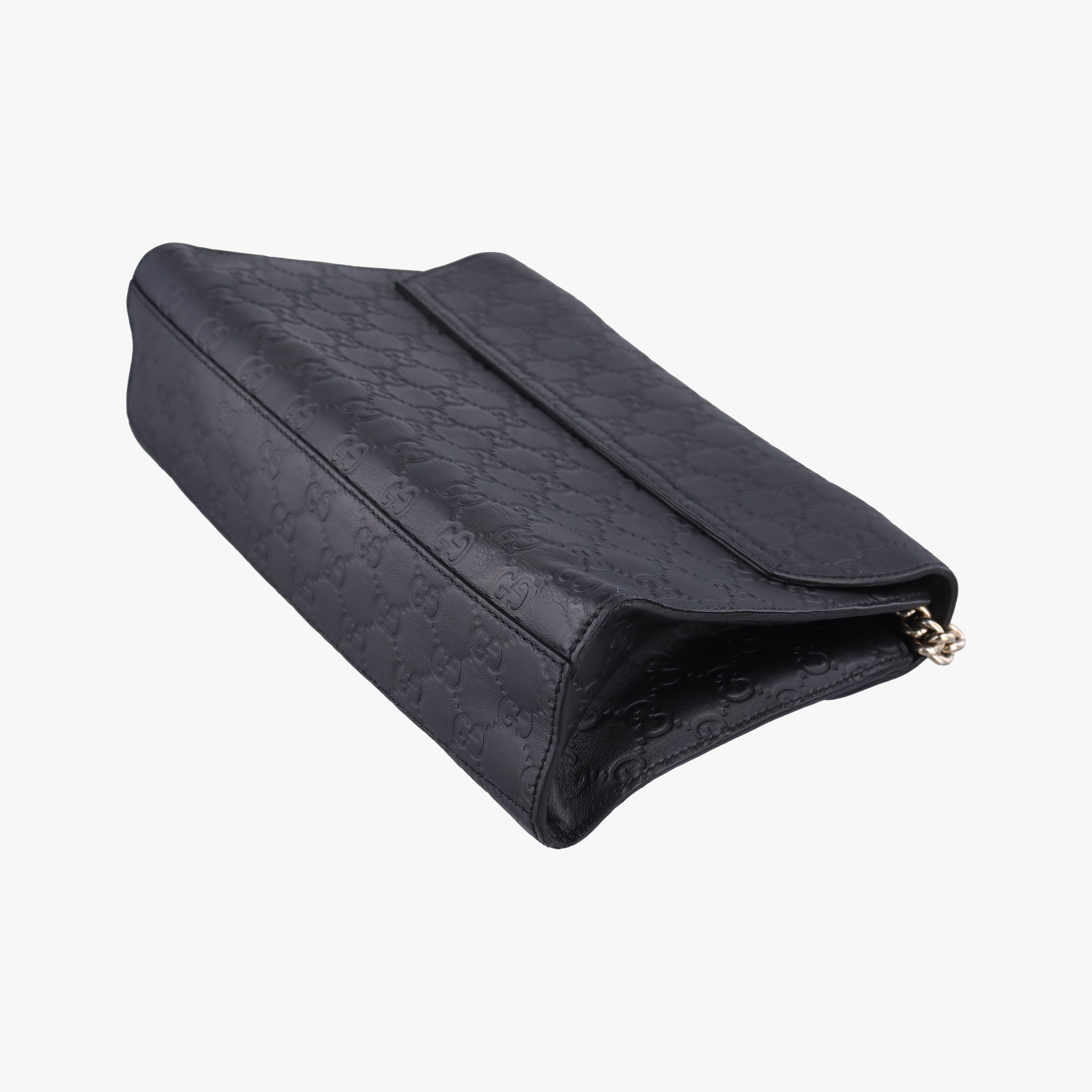 Pre-owned Gucci Emily Black Leather 295402 shoulderbag | stylenewstar