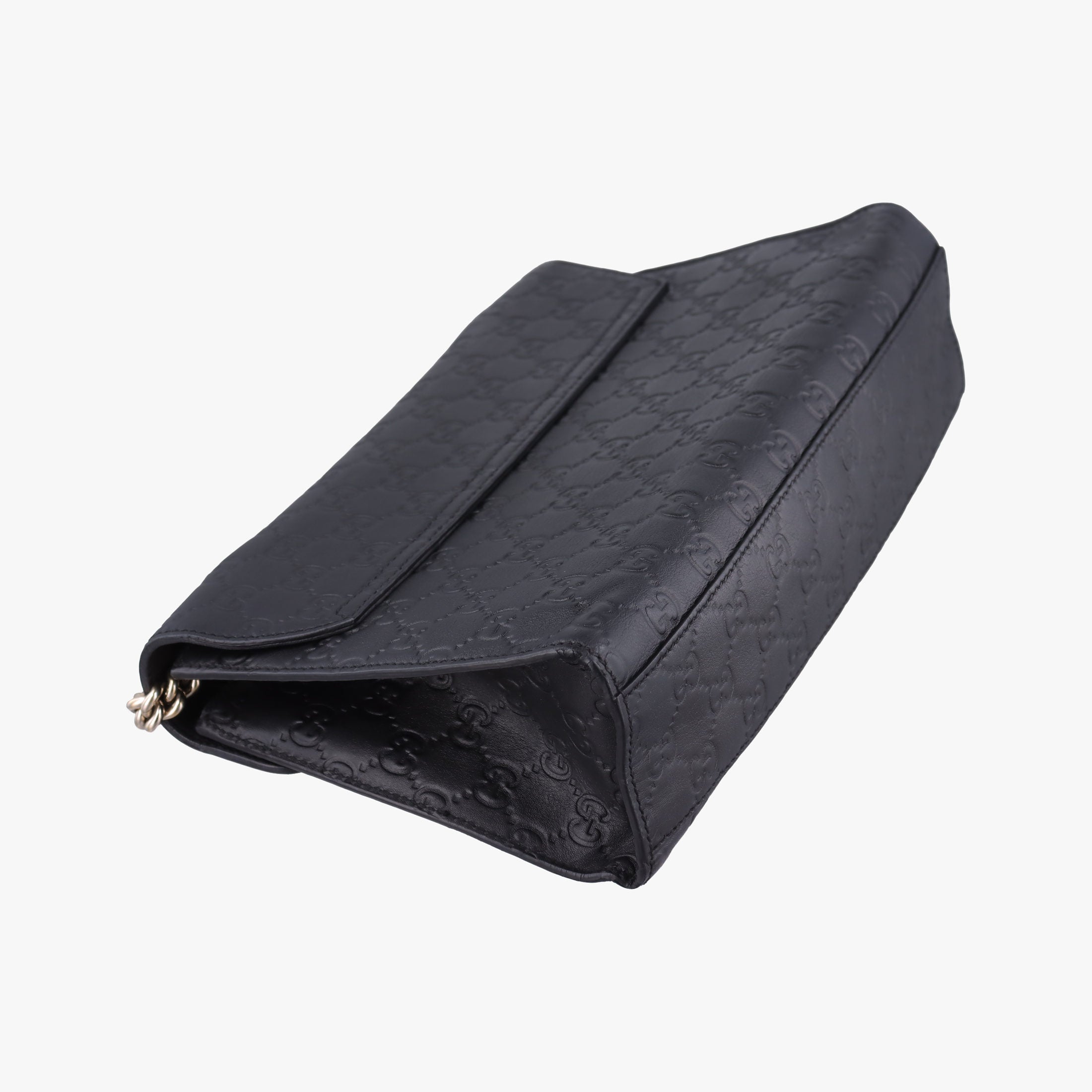 Pre-owned Gucci Emily Black Leather 295402 shoulderbag | stylenewstar