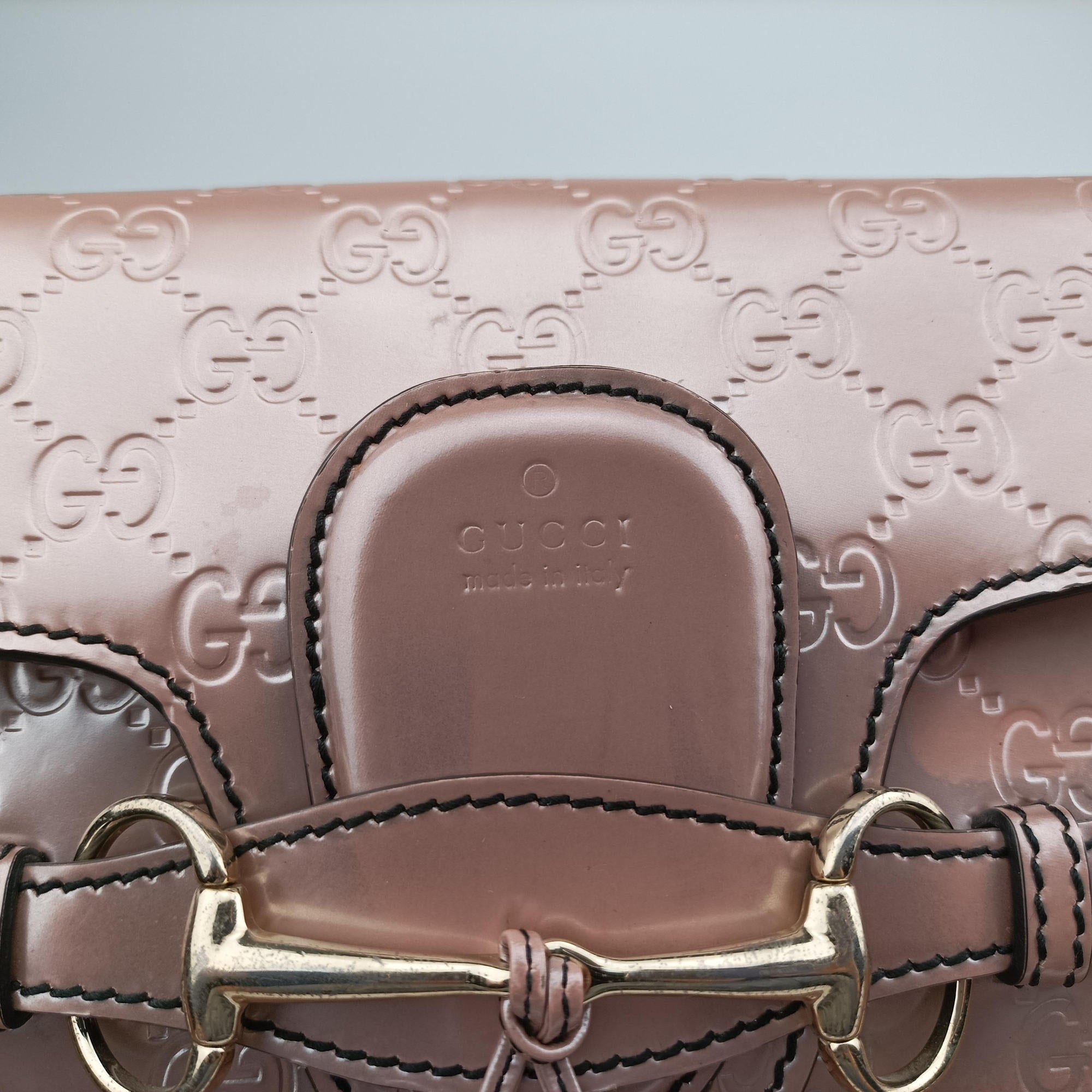 Secondhand Gucci Emily Pink Patent Leather 295402 shoulderbag | stylenewstar