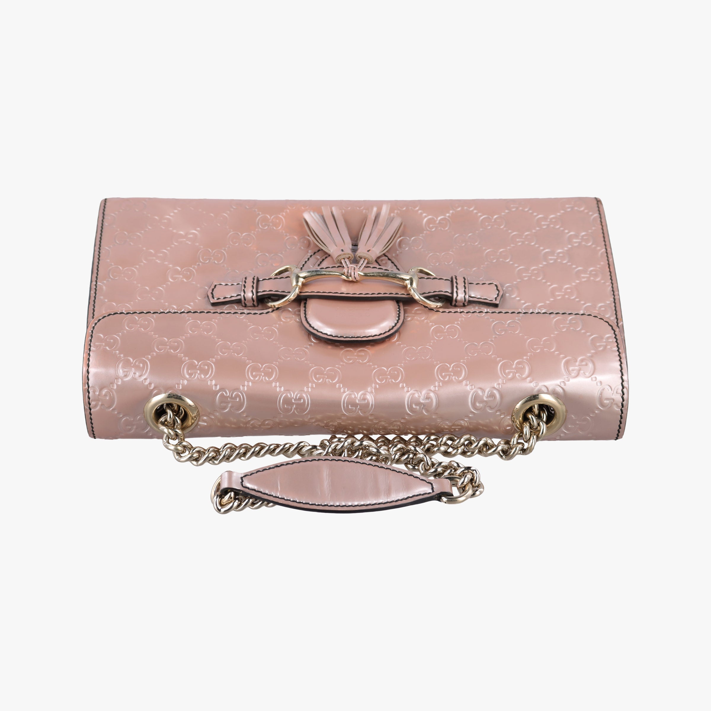 Secondhand Gucci Emily Pink Patent Leather 295402 shoulderbag | stylenewstar