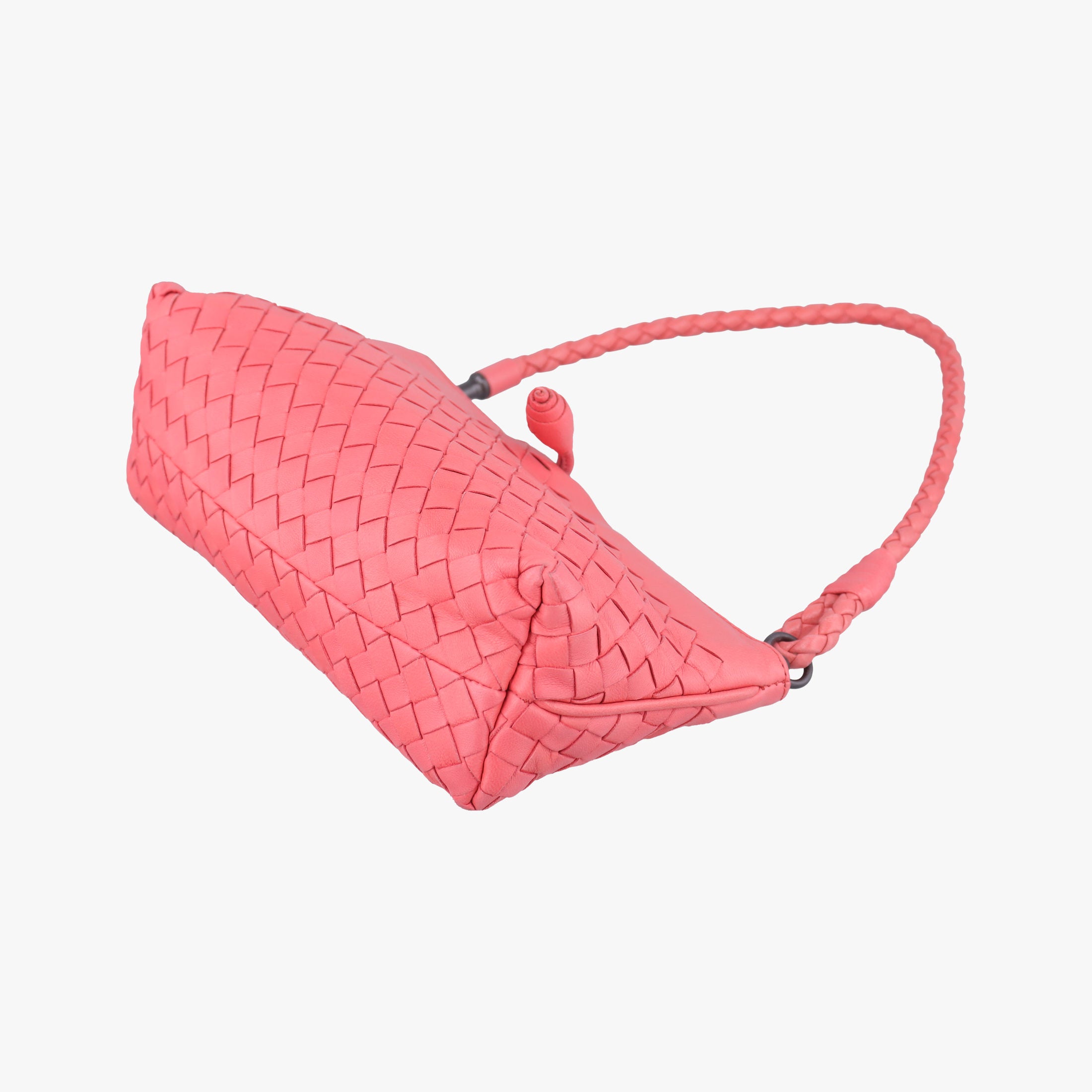 Pre-owned Bottega Veneta Intrecciato Pink lambskin  handbag | stylenewstar