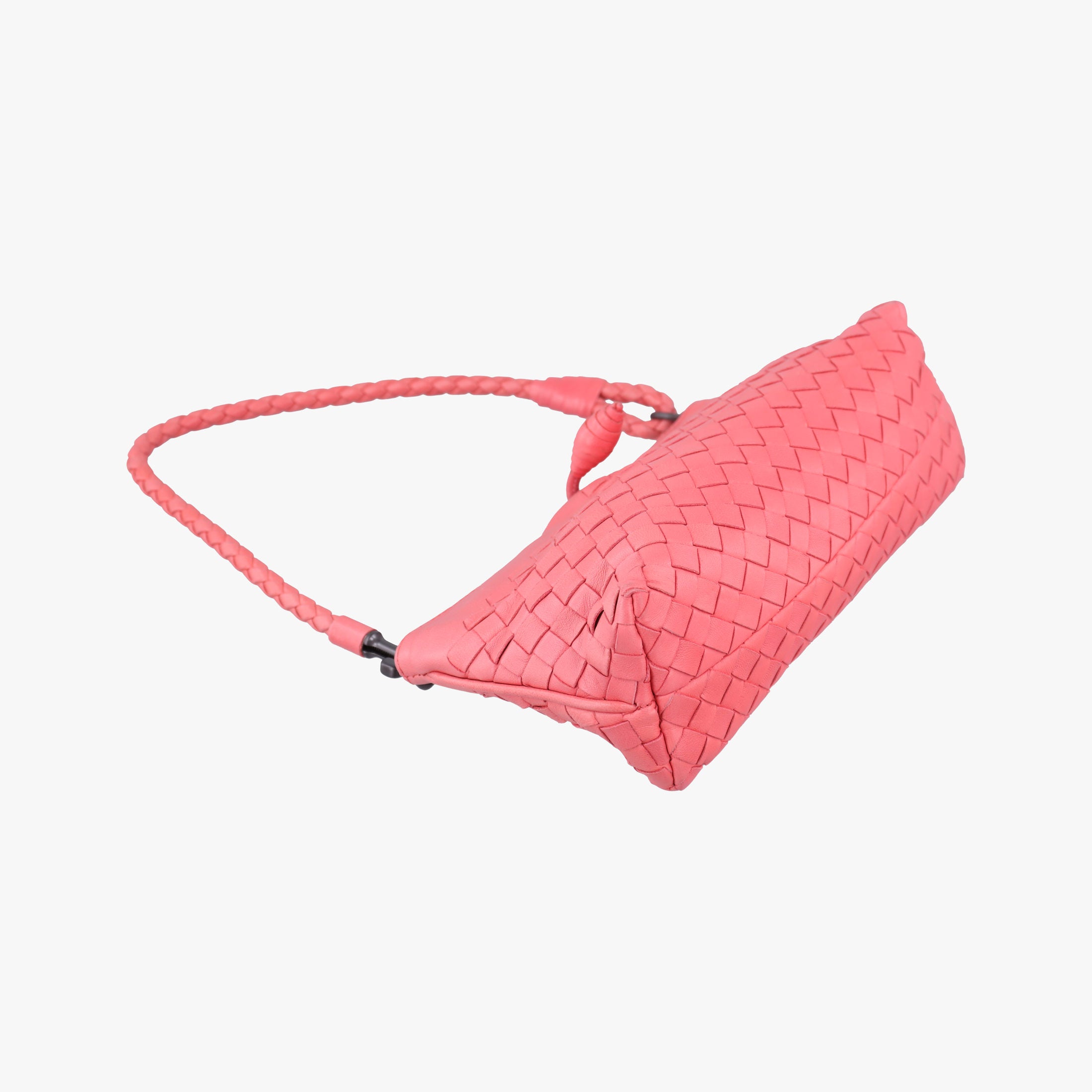 Pre-owned Bottega Veneta Intrecciato Pink lambskin  handbag | stylenewstar