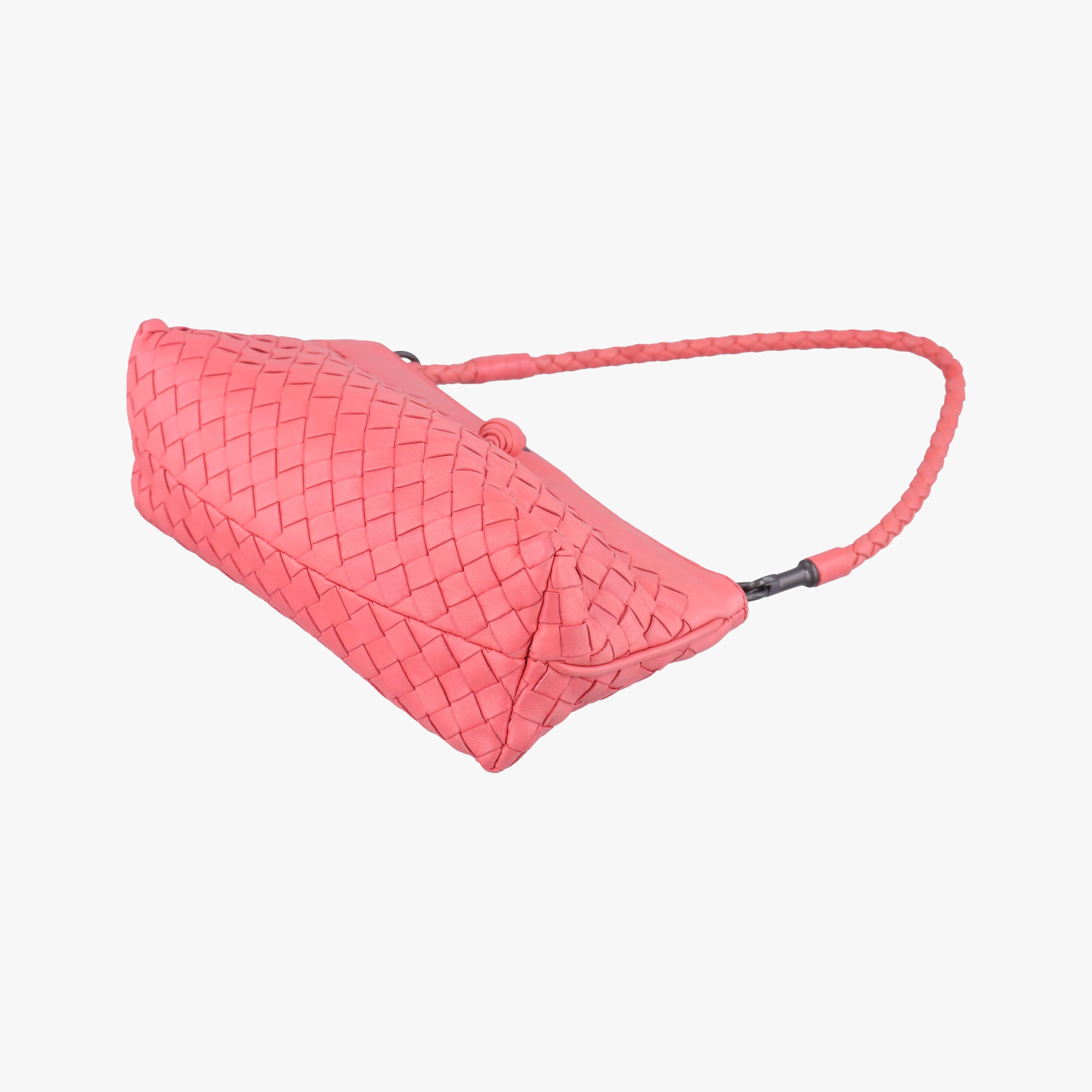 Pre-owned Bottega Veneta Intrecciato Pink lambskin  handbag | stylenewstar