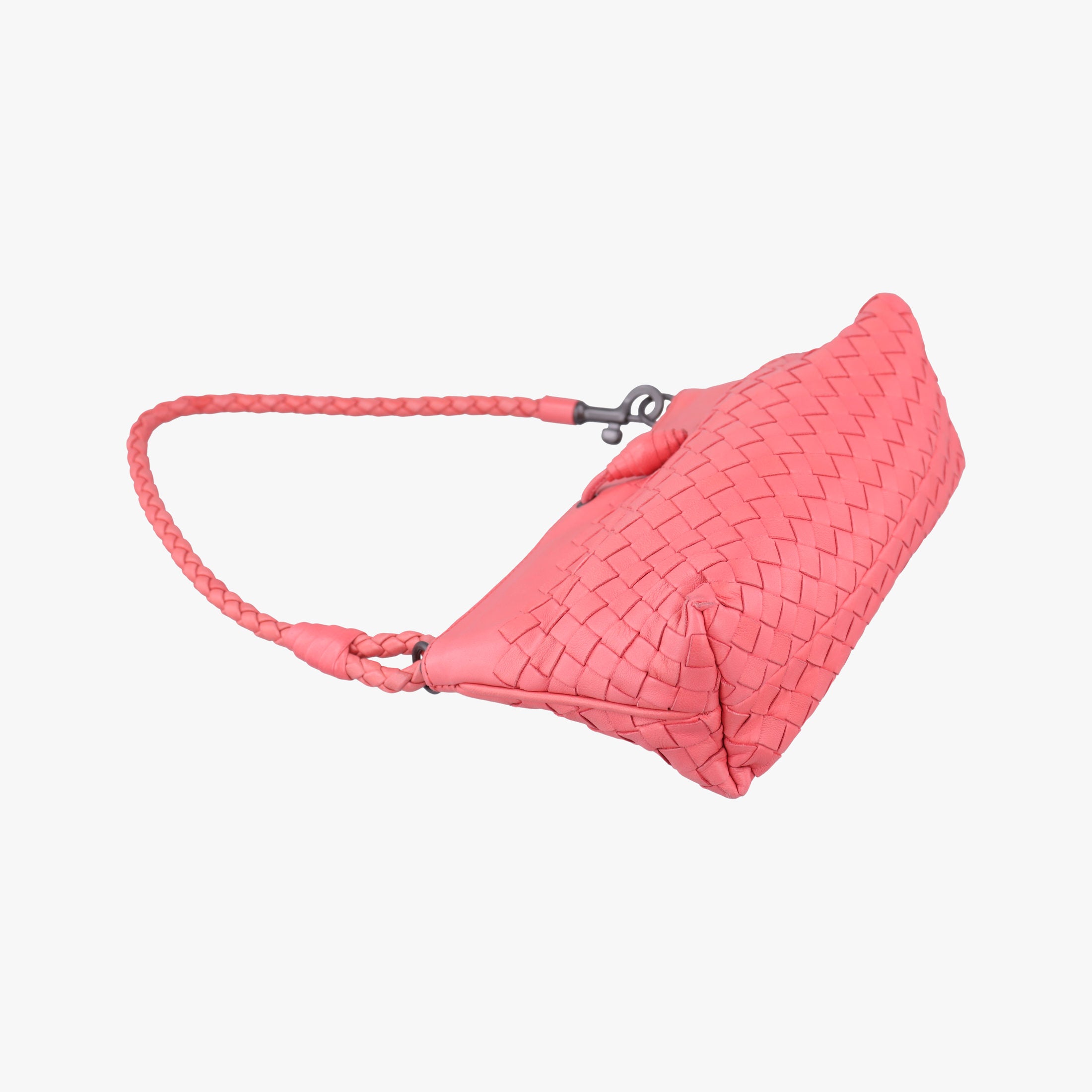 Pre-owned Bottega Veneta Intrecciato Pink lambskin  handbag | stylenewstar