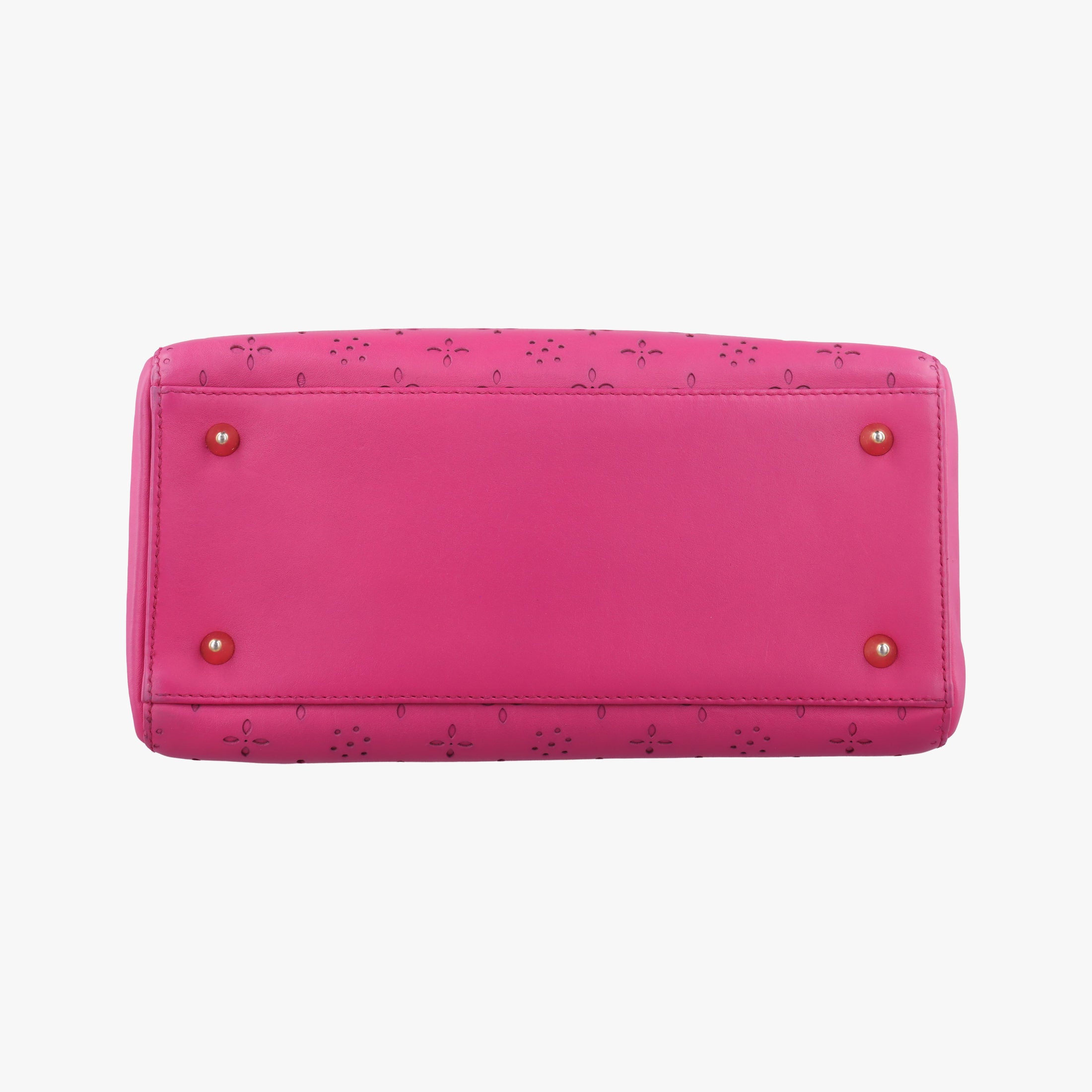Pre-owned Christian Dior Lady Dior Rose leather  shoulderbag | stylenewstar