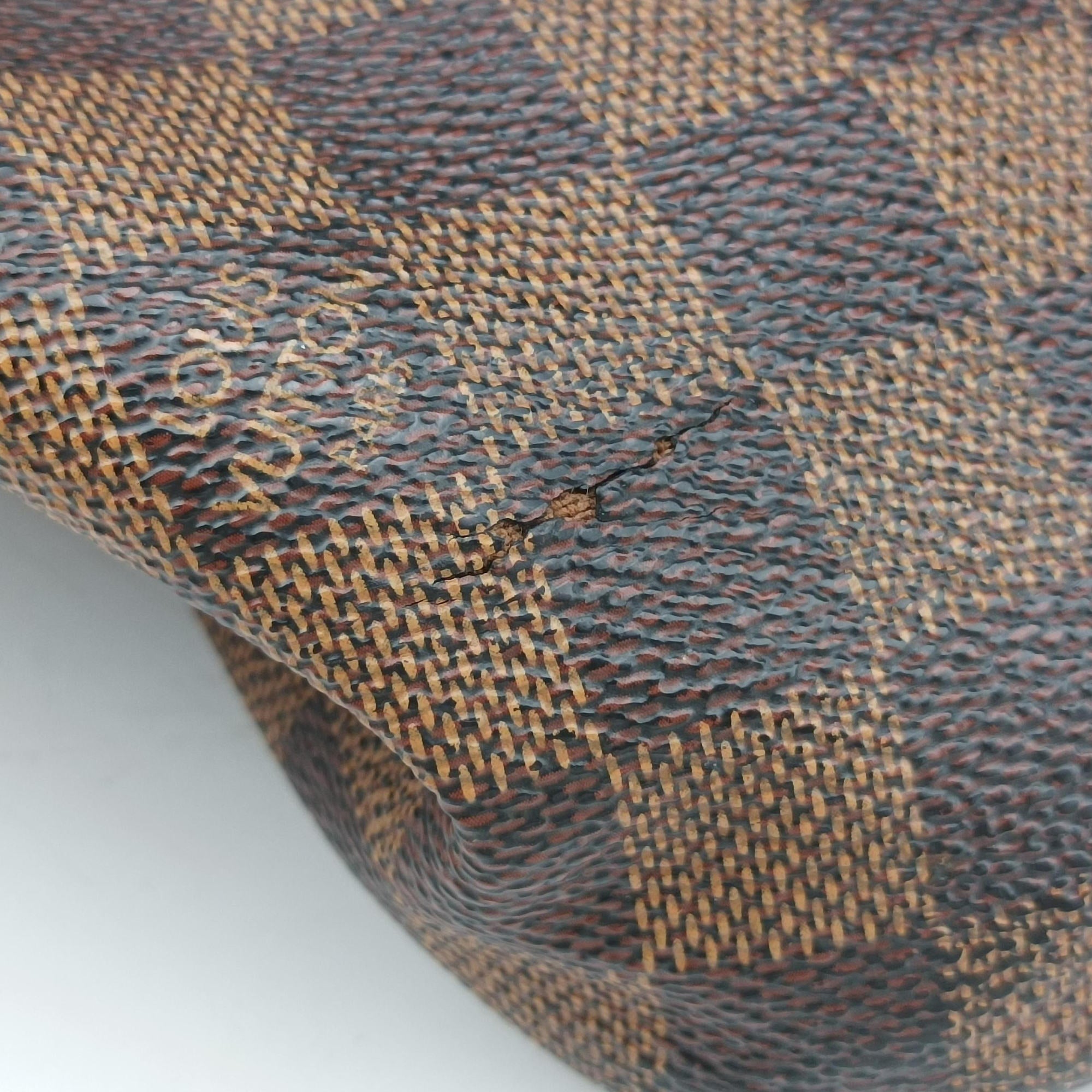 Secondhand Louis Vuitton SALEYA MM EBENE Damier Canvas N51182 handbag | stylenewstar