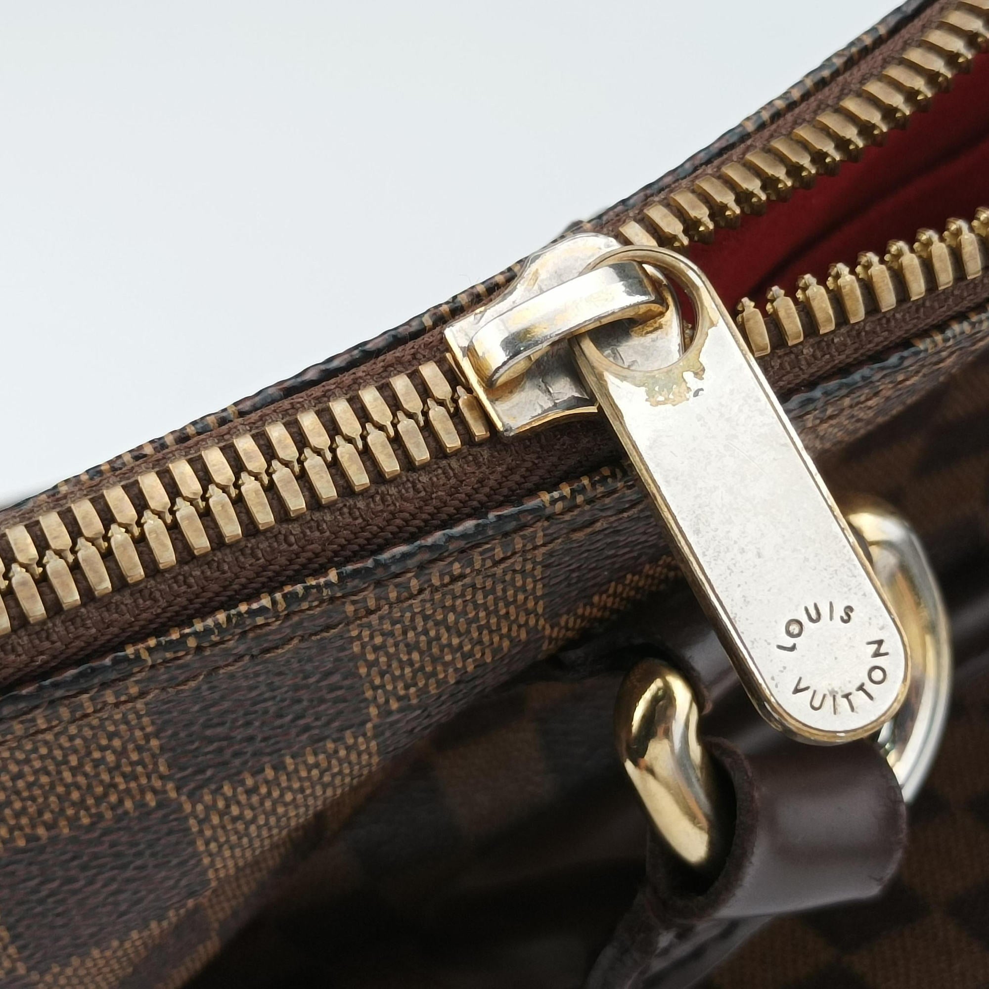 Secondhand Louis Vuitton SALEYA MM EBENE Damier Canvas N51182 handbag | stylenewstar