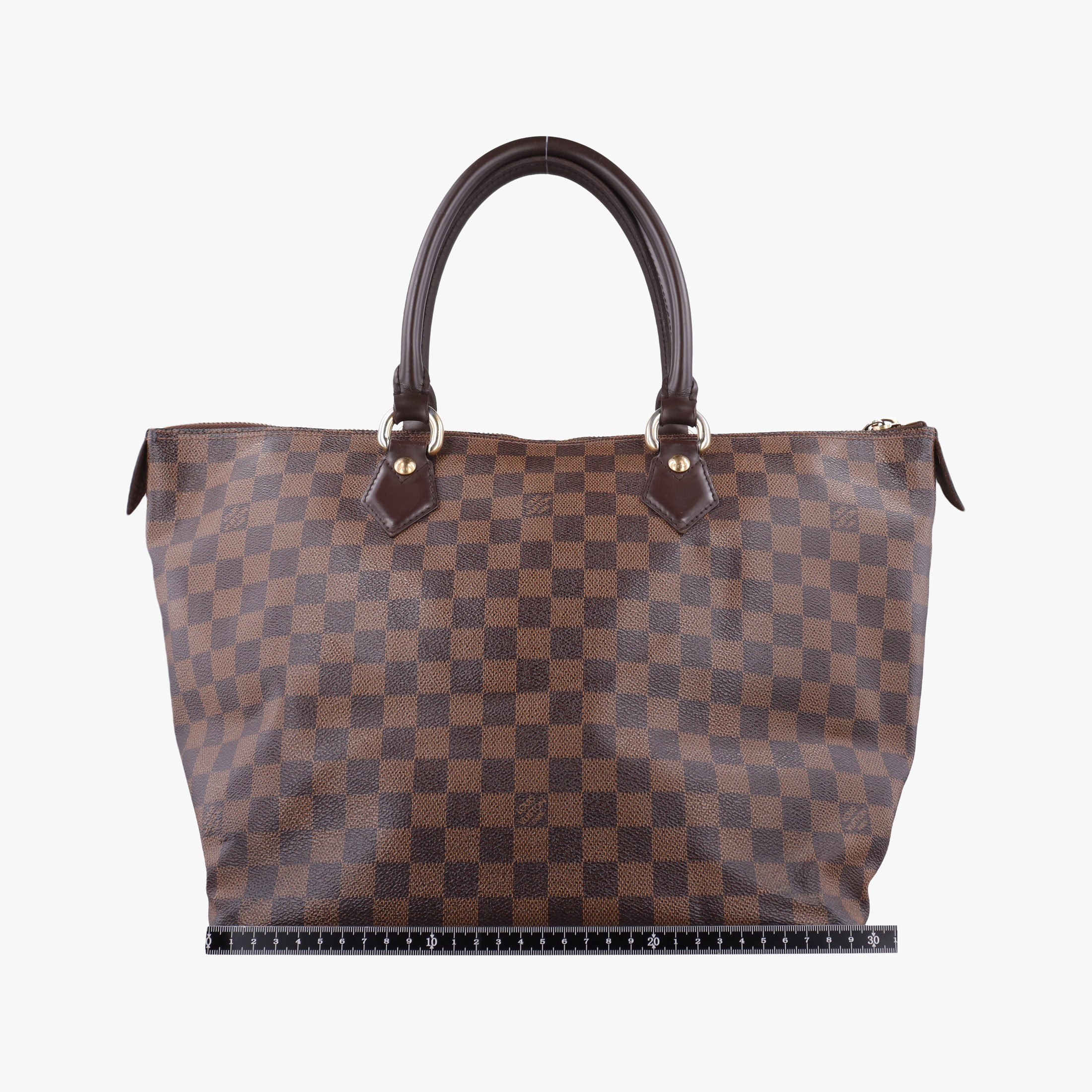 Secondhand Louis Vuitton SALEYA MM EBENE Damier Canvas N51182 handbag | stylenewstar