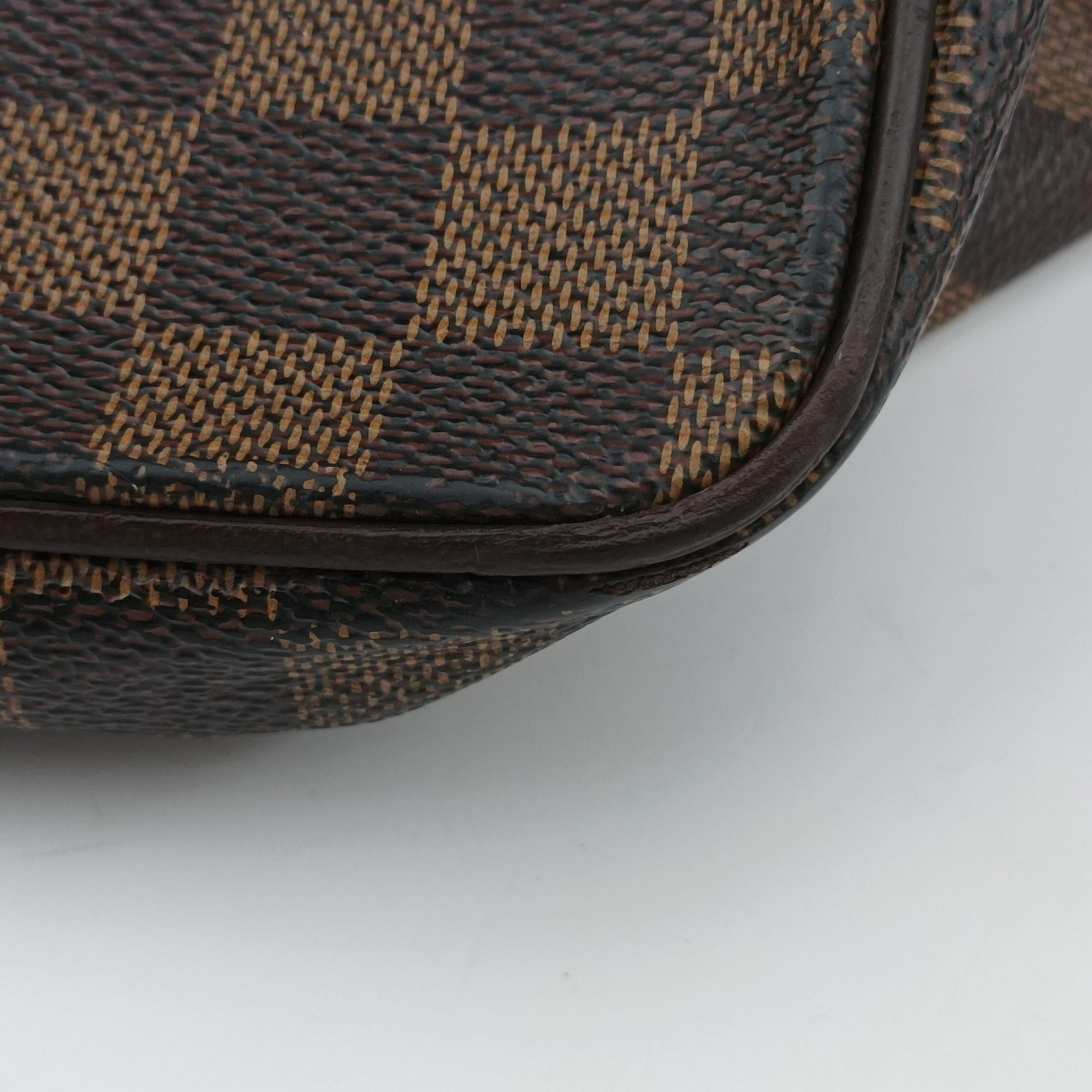 Secondhand Louis Vuitton SALEYA MM EBENE Damier Canvas N51182 handbag | stylenewstar