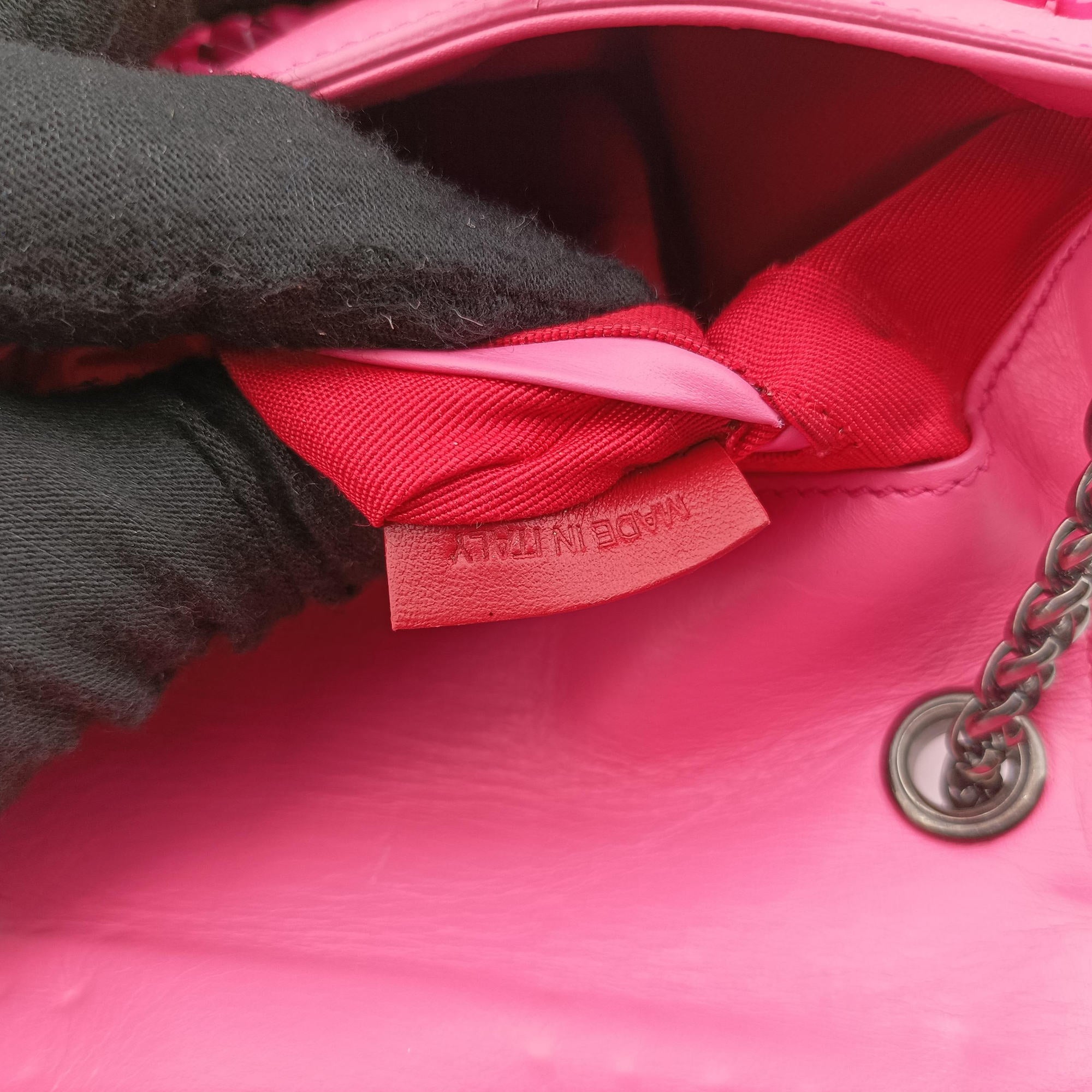Vintage Christian Louboutin Sweet Charity Scarabe Spike Pink Leather  shoulderbag | stylenewstar