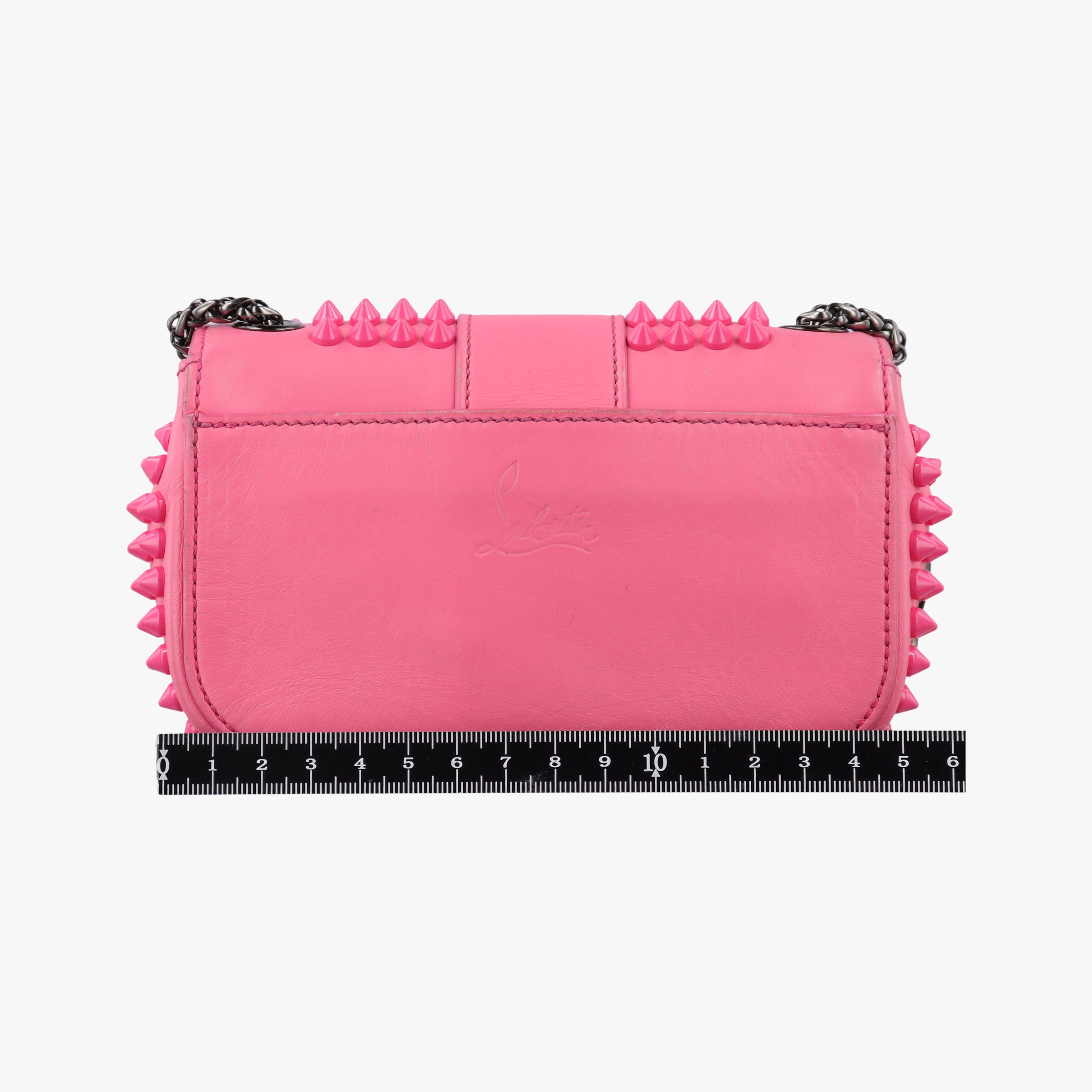 Vintage Christian Louboutin Sweet Charity Scarabe Spike Pink Leather  shoulderbag | stylenewstar