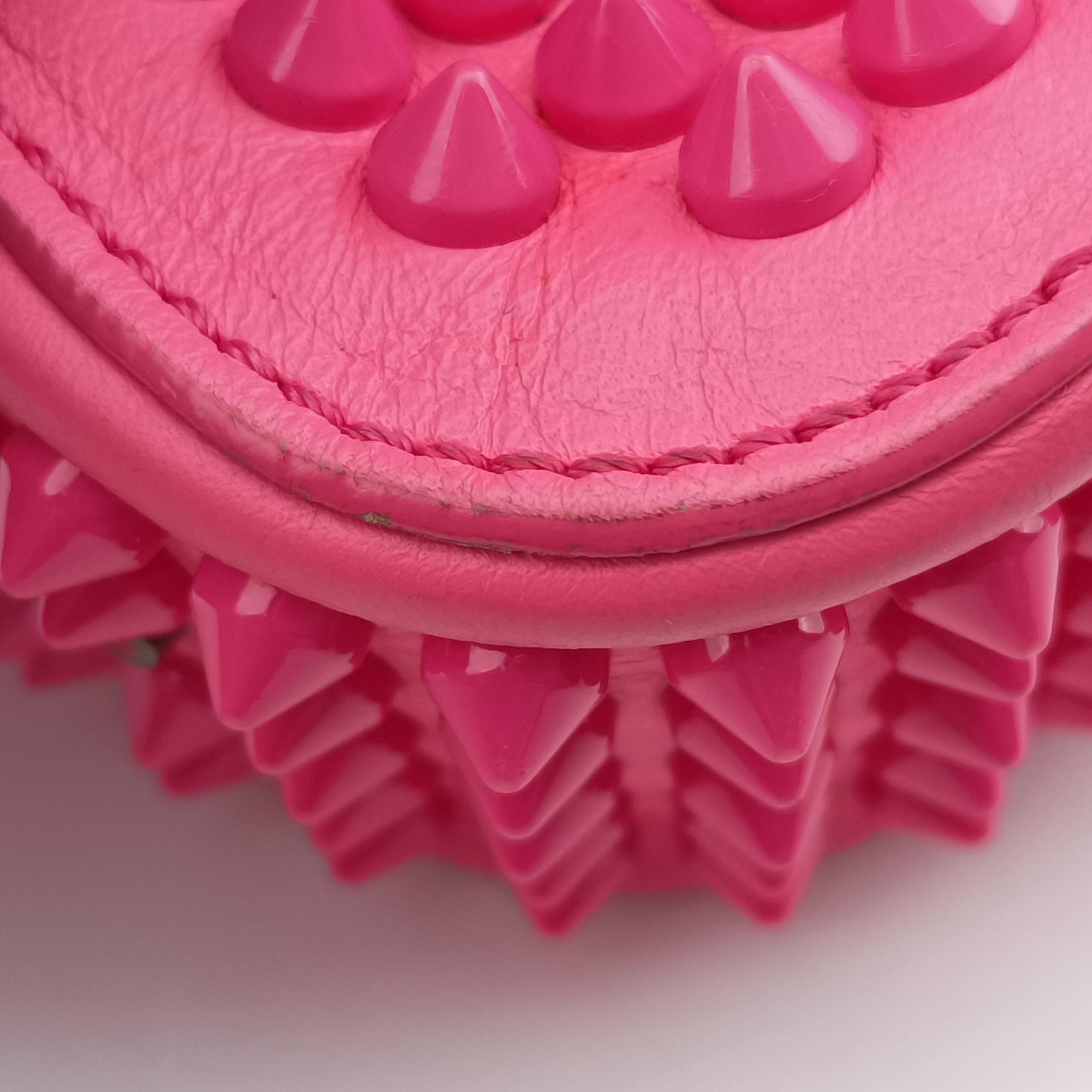 Vintage Christian Louboutin Sweet Charity Scarabe Spike Pink Leather  shoulderbag | stylenewstar