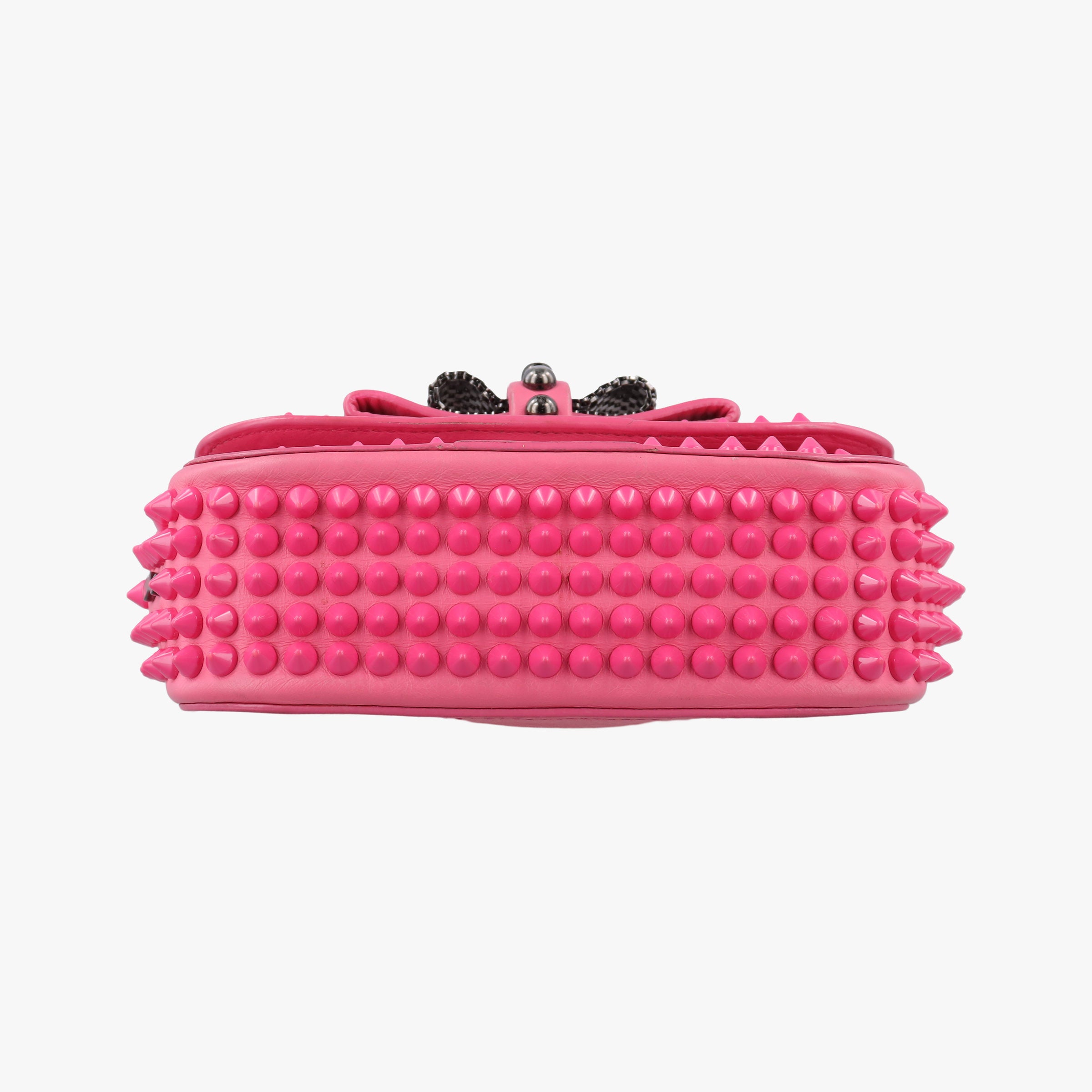 Vintage Christian Louboutin Sweet Charity Scarabe Spike Pink Leather  shoulderbag | stylenewstar