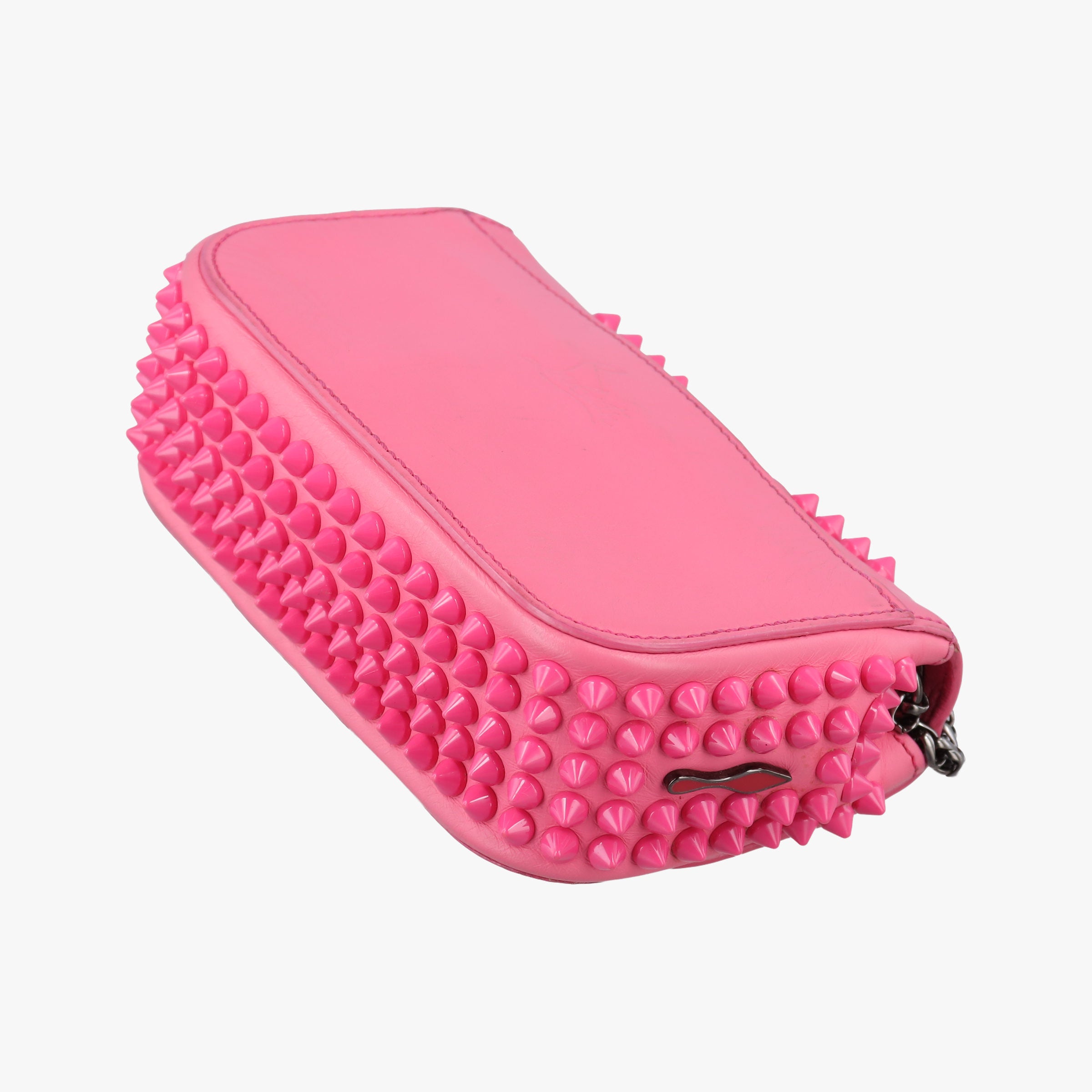 Vintage Christian Louboutin Sweet Charity Scarabe Spike Pink Leather  shoulderbag | stylenewstar