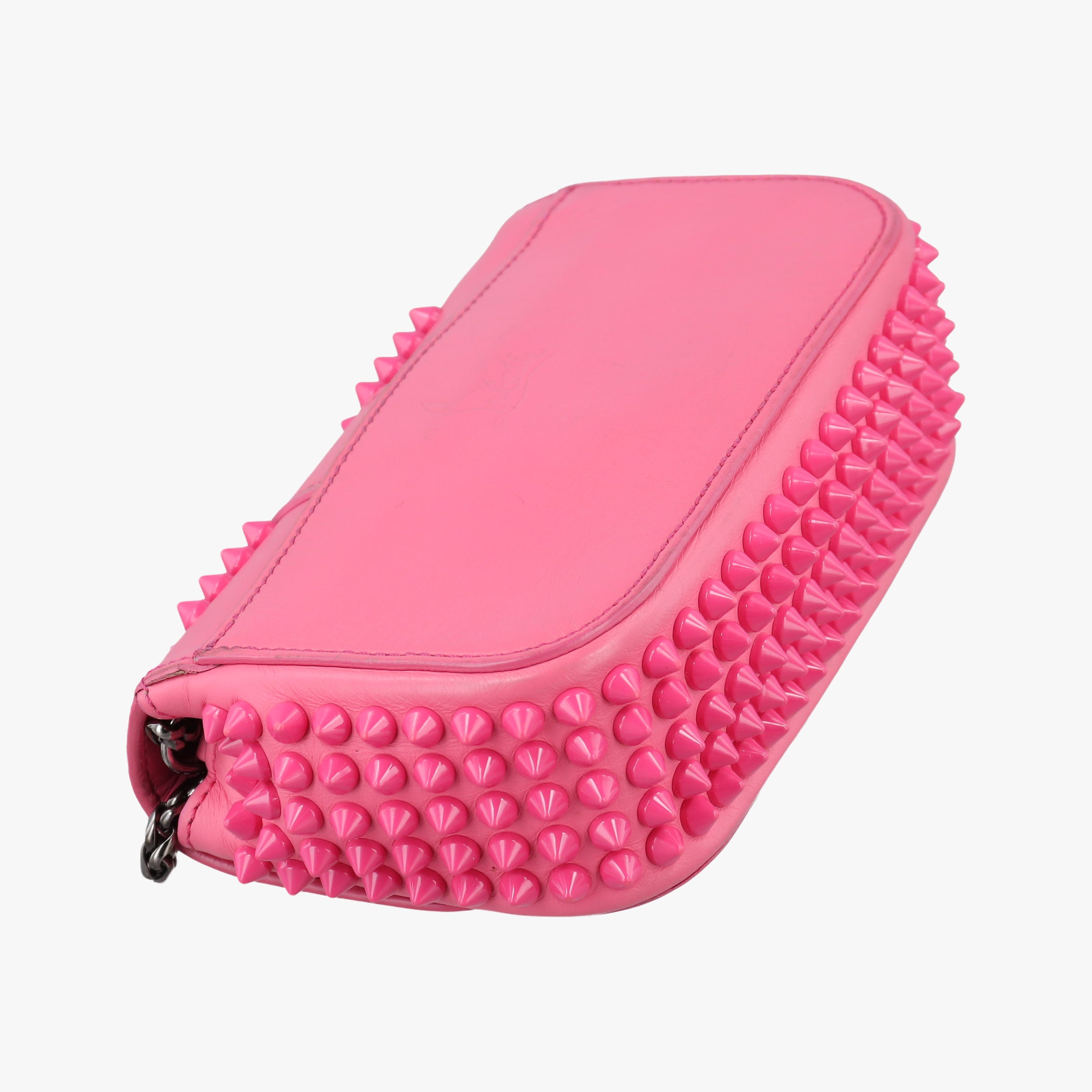 Vintage Christian Louboutin Sweet Charity Scarabe Spike Pink Leather  shoulderbag | stylenewstar