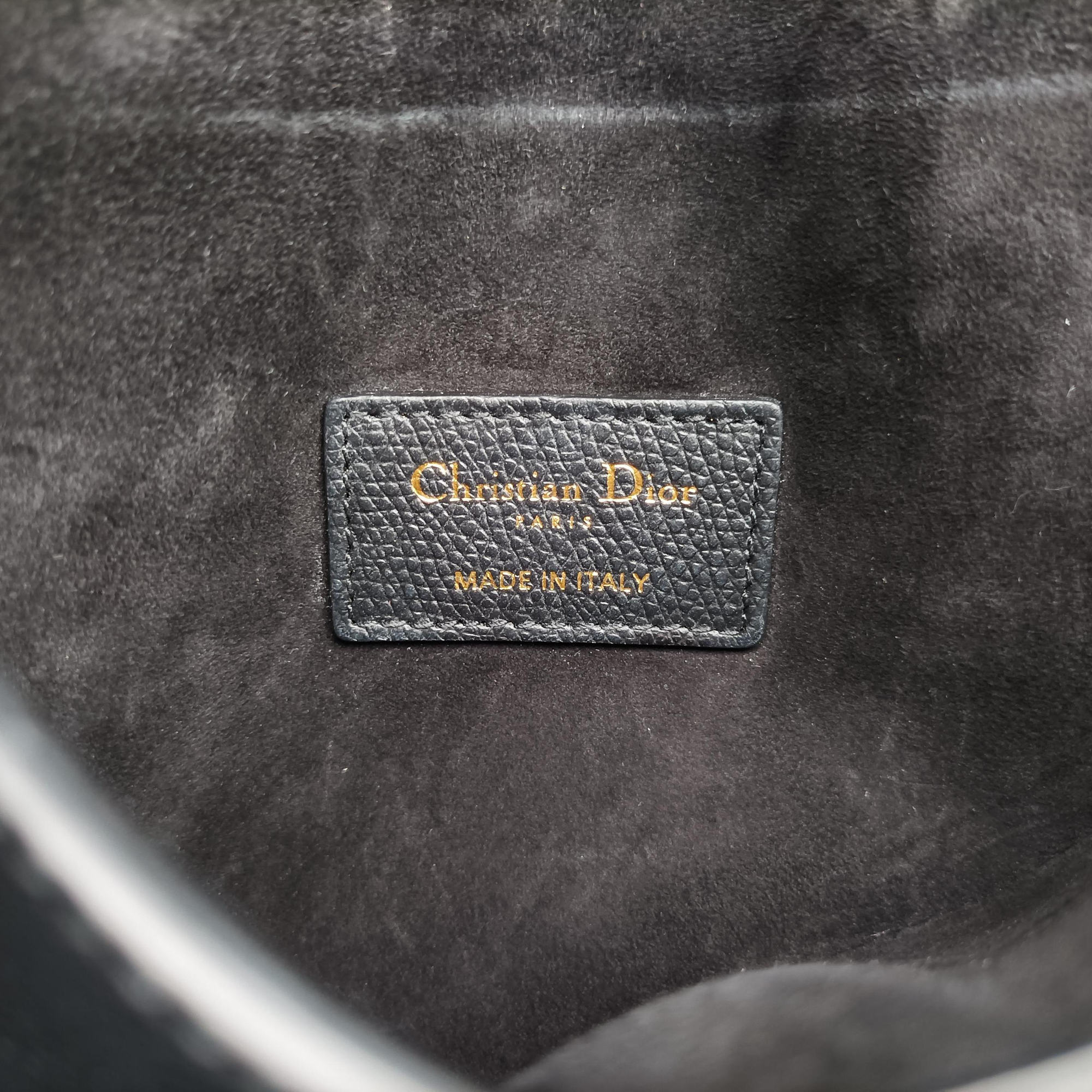 Pre-owned Christian Dior saddle Black leather  bum bag/waist bag | stylenewstar