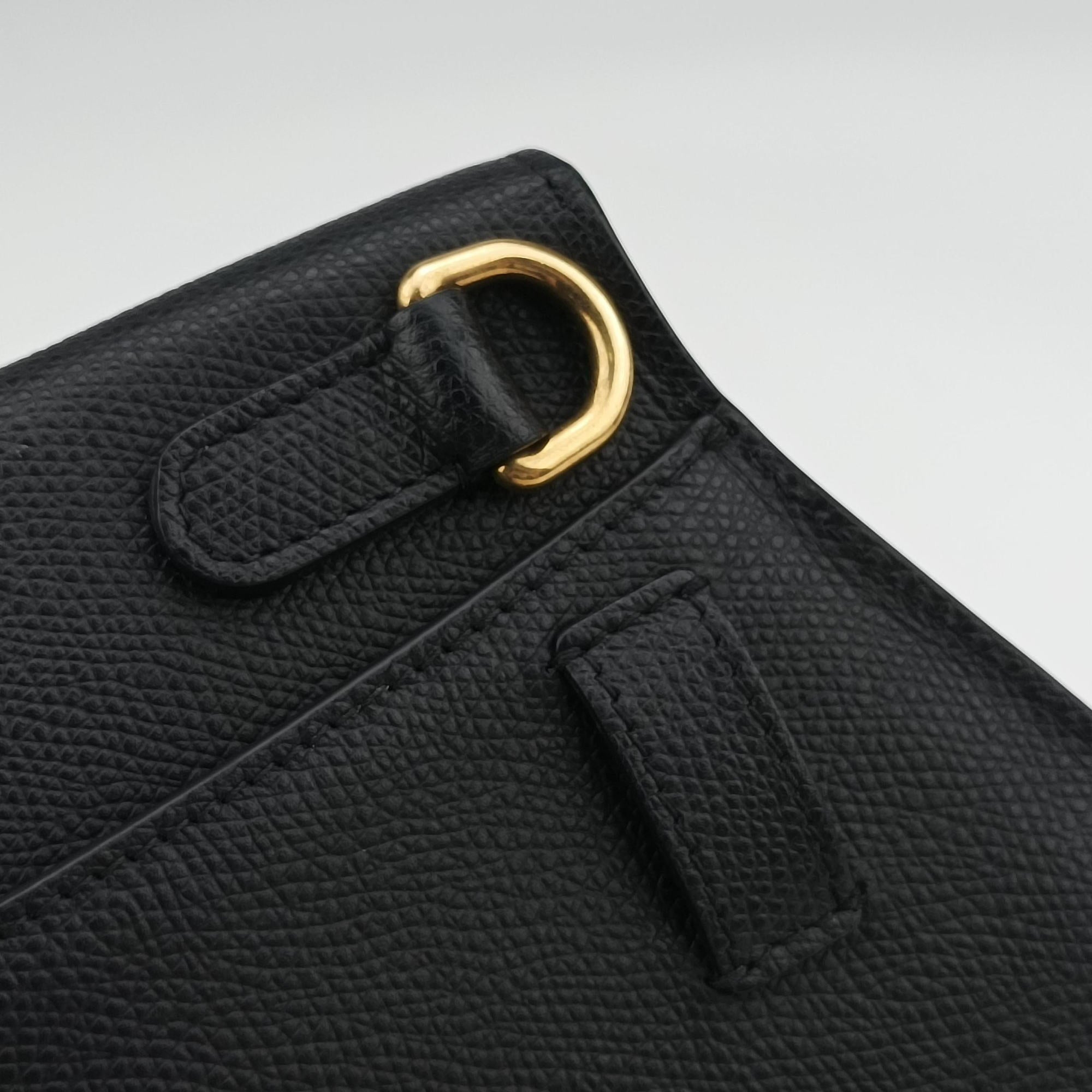 Pre-owned Christian Dior saddle Black leather  bum bag/waist bag | stylenewstar