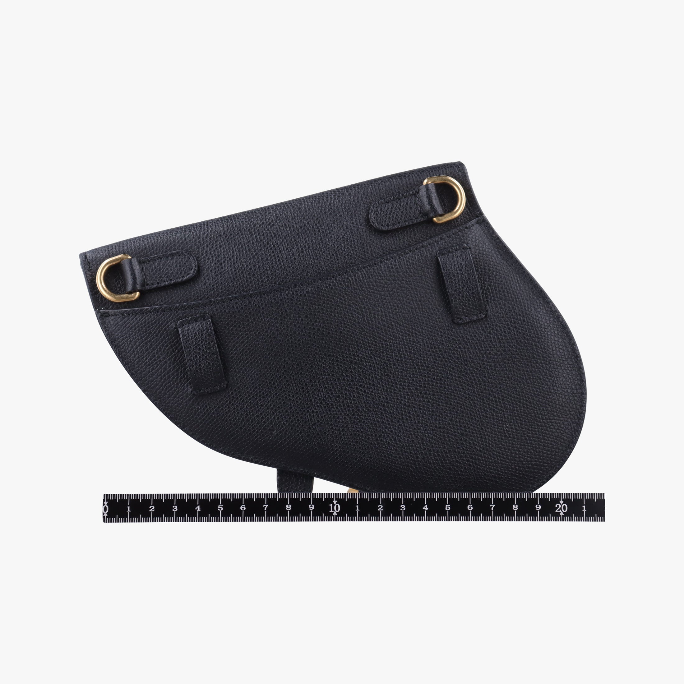 Pre-owned Christian Dior saddle Black leather  bum bag/waist bag | stylenewstar