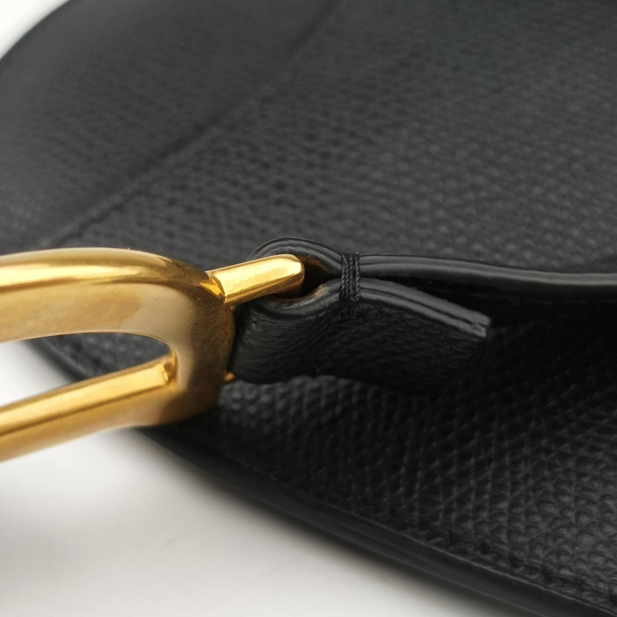 Pre-owned Christian Dior saddle Black leather  bum bag/waist bag | stylenewstar