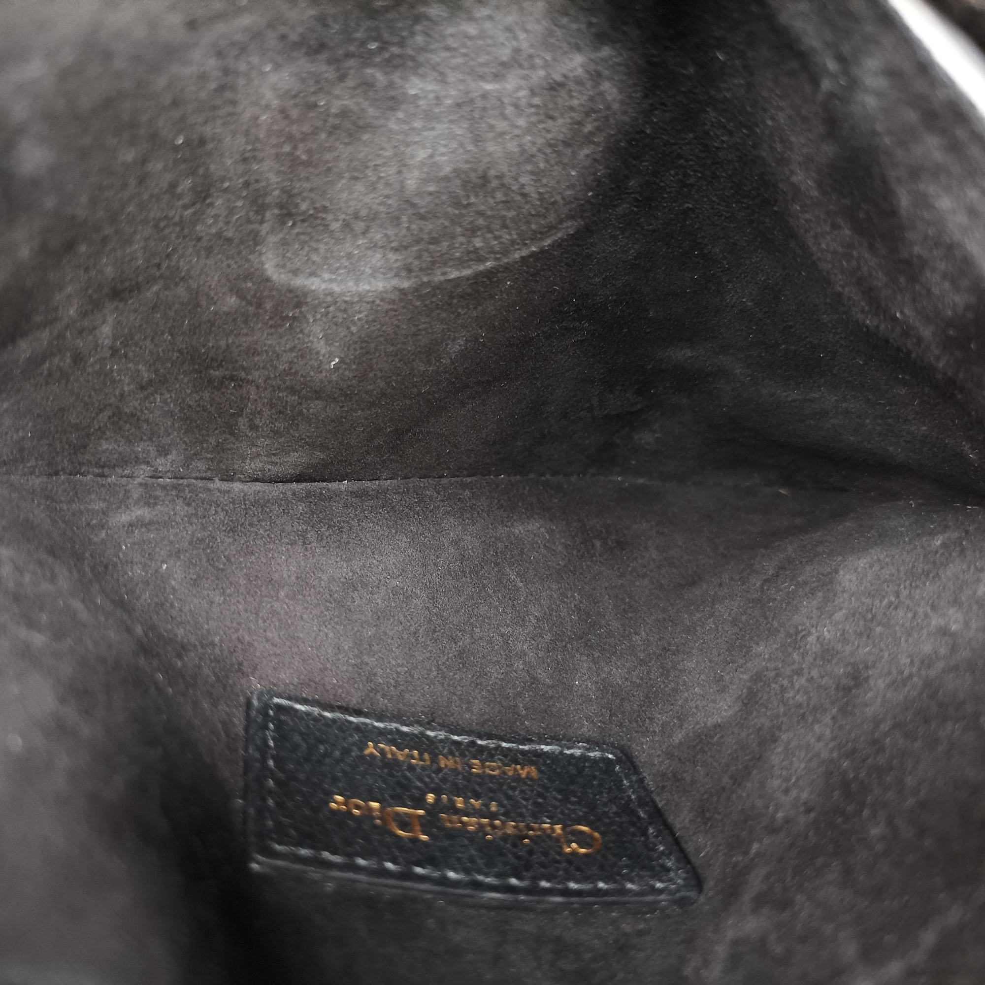 Pre-owned Christian Dior saddle Black leather  bum bag/waist bag | stylenewstar