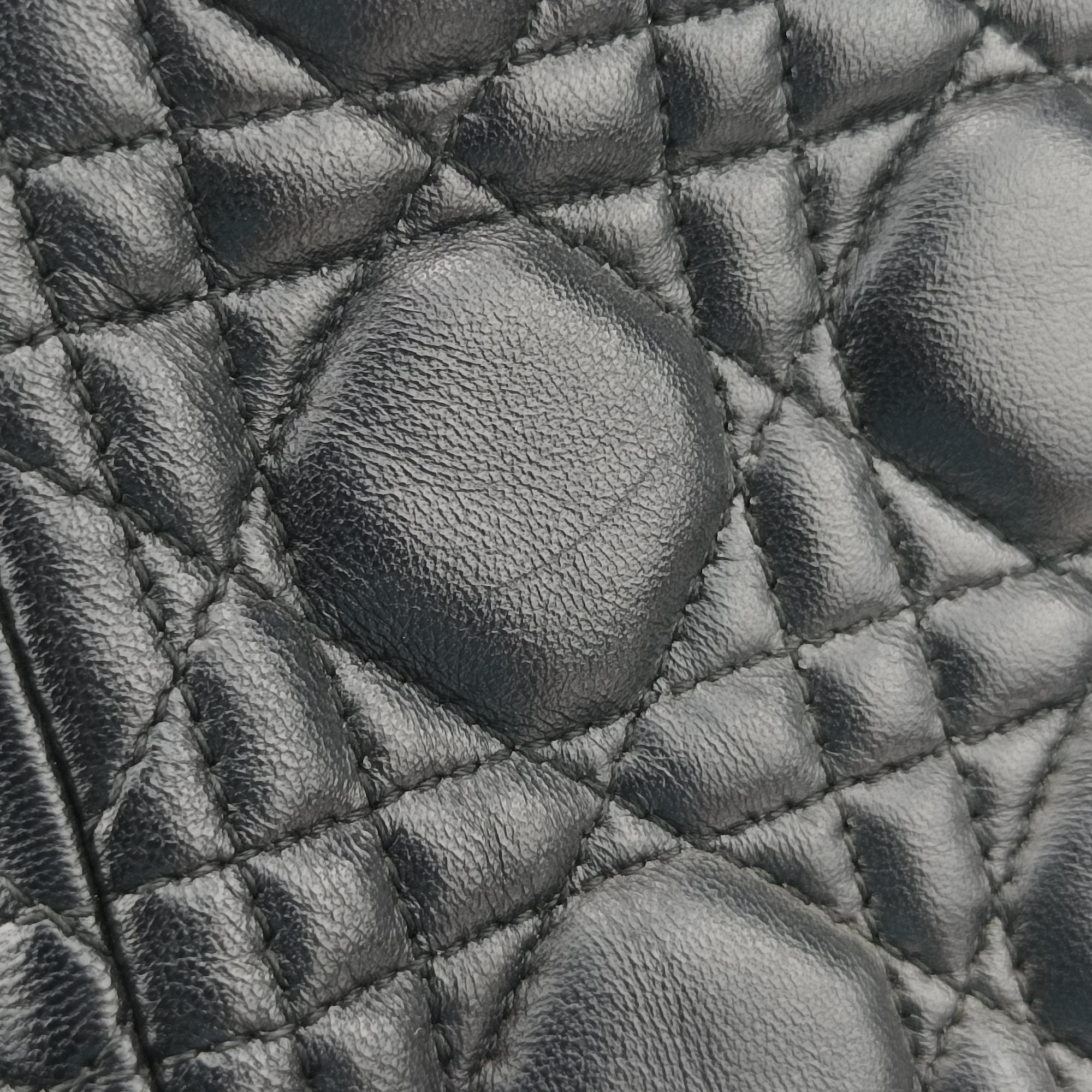 Pre-owned Christian Dior Lady Dior Black lambskin  shoulderbag | stylenewstar