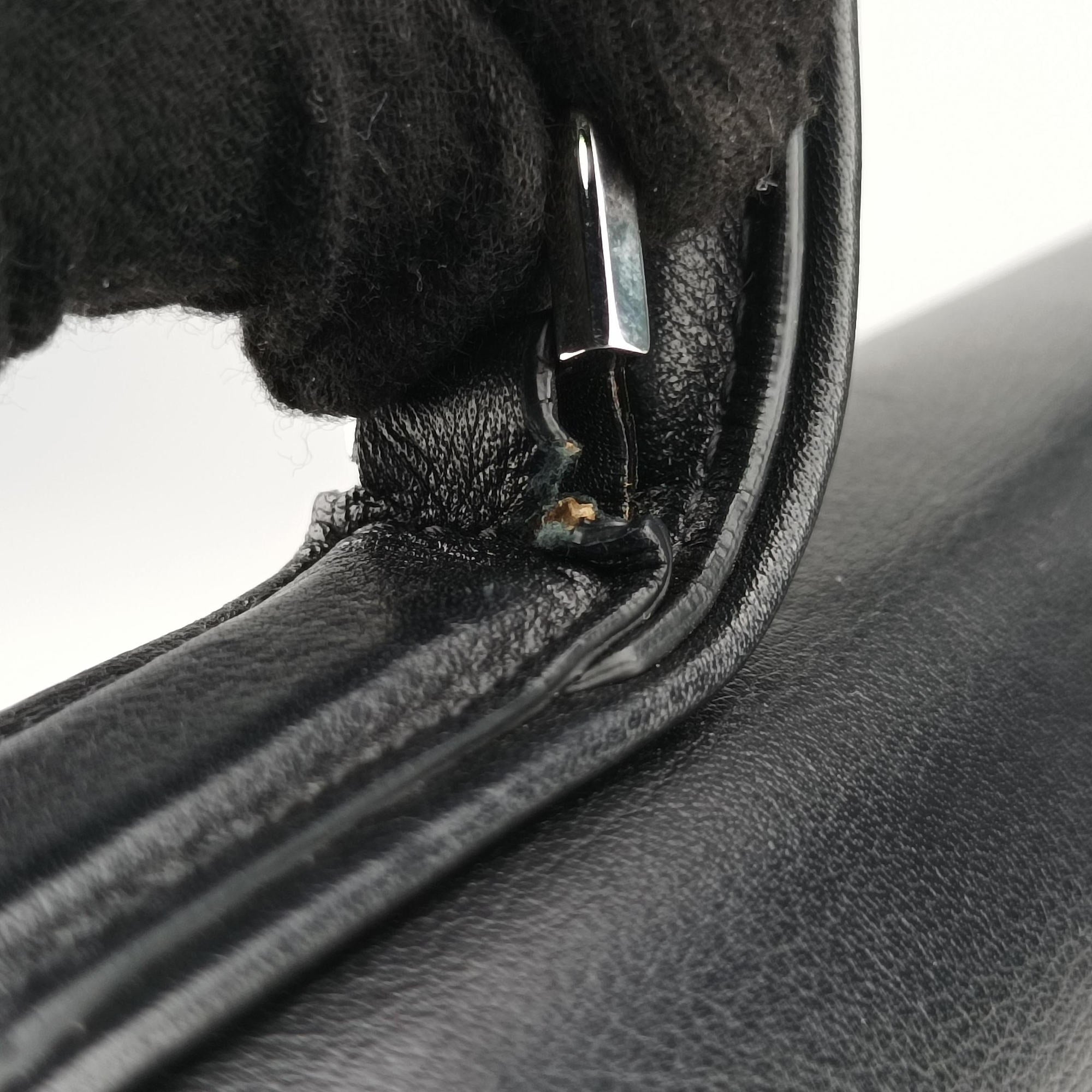 Vintage Delvaux Tampete Black Leather  shoulderbag | stylenewstar