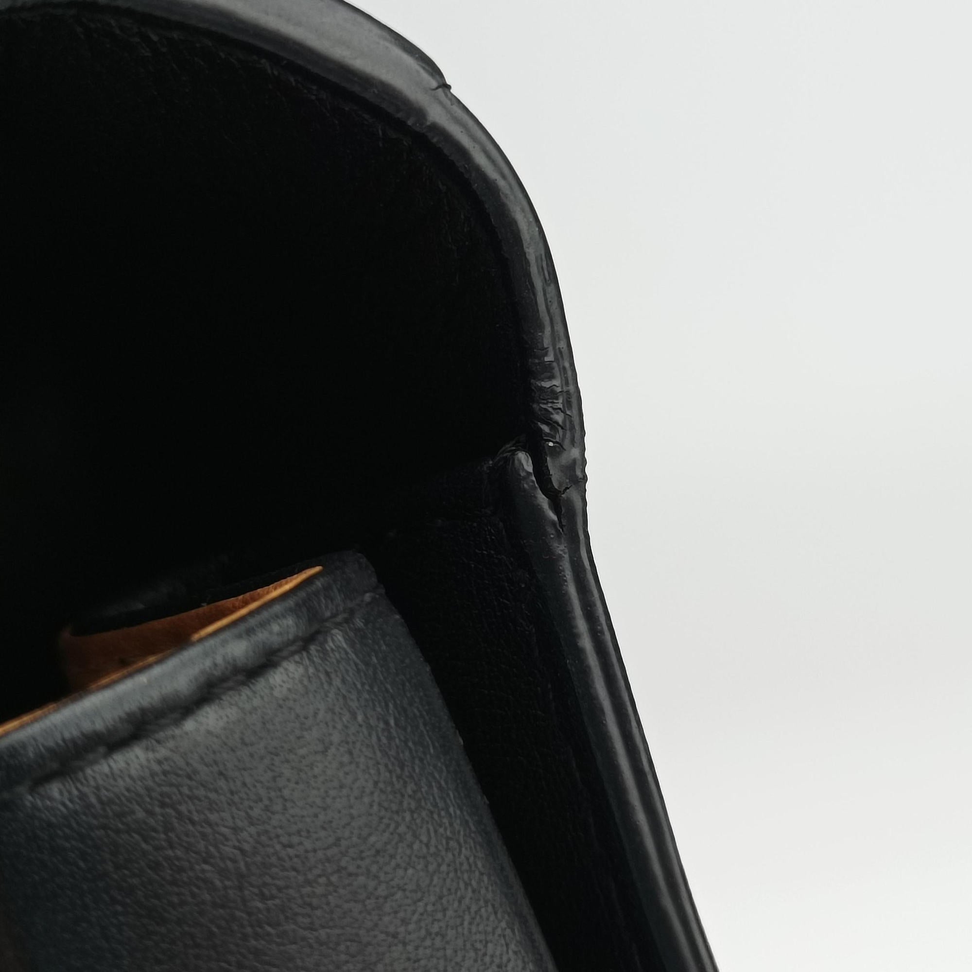 Vintage Delvaux Tampete Black Leather  shoulderbag | stylenewstar