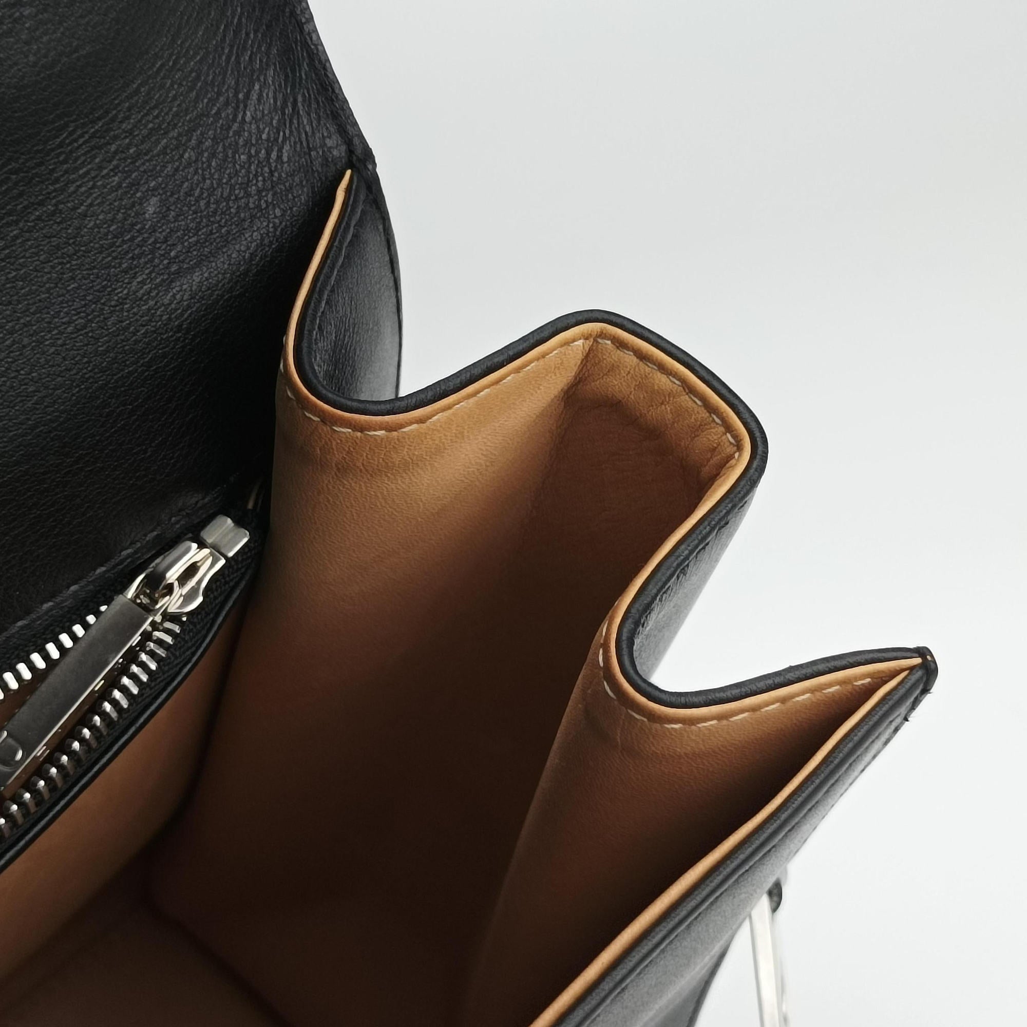 Vintage Delvaux Tampete Black Leather  shoulderbag | stylenewstar