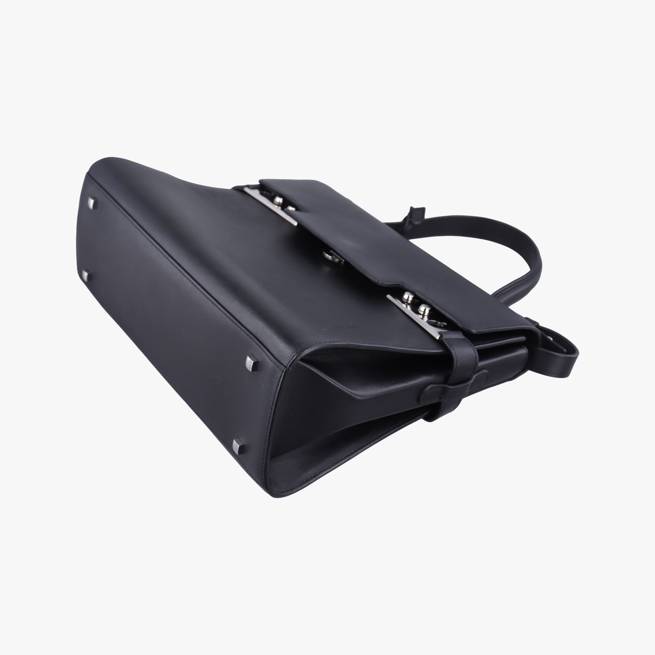 Vintage Delvaux Tampete Black Leather  shoulderbag | stylenewstar