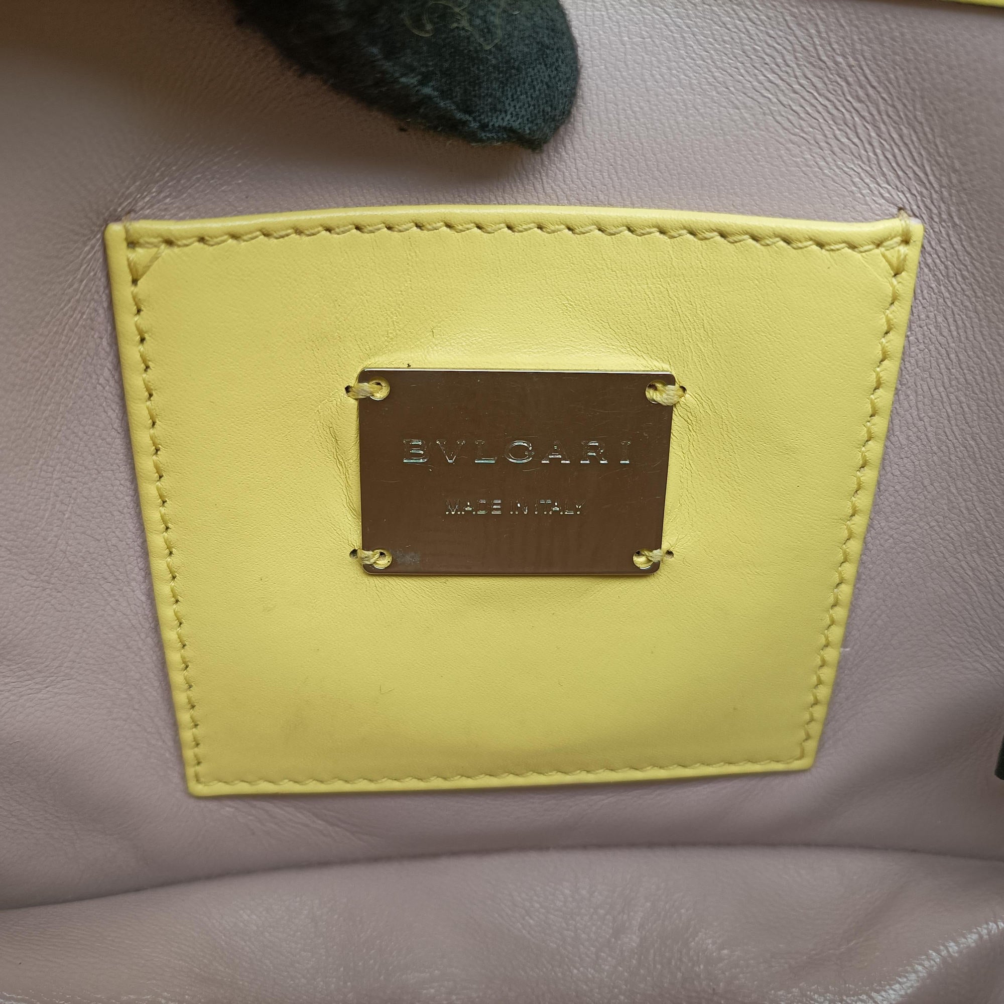 Secondhand Bvlgari Serpenti Yellow Galuchat Skin×Leather  shoulderbag | stylenewstar