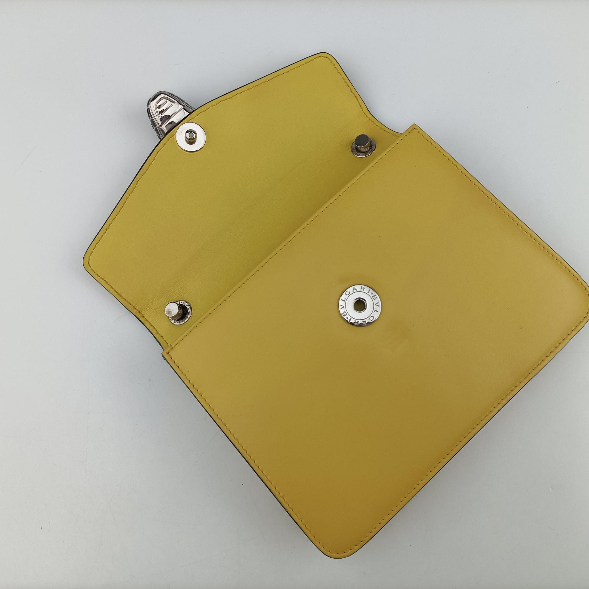 Secondhand Bvlgari Serpenti Yellow Galuchat Skin×Leather  shoulderbag | stylenewstar