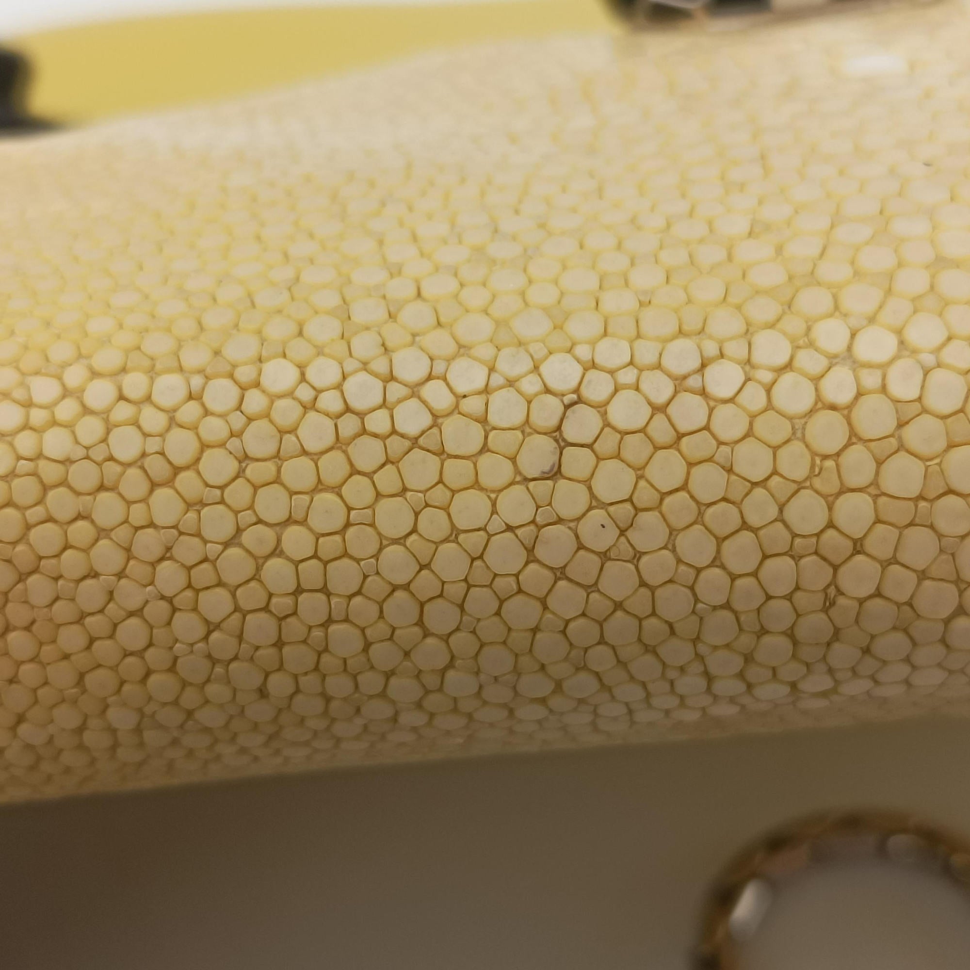 Secondhand Bvlgari Serpenti Yellow Galuchat Skin×Leather  shoulderbag | stylenewstar