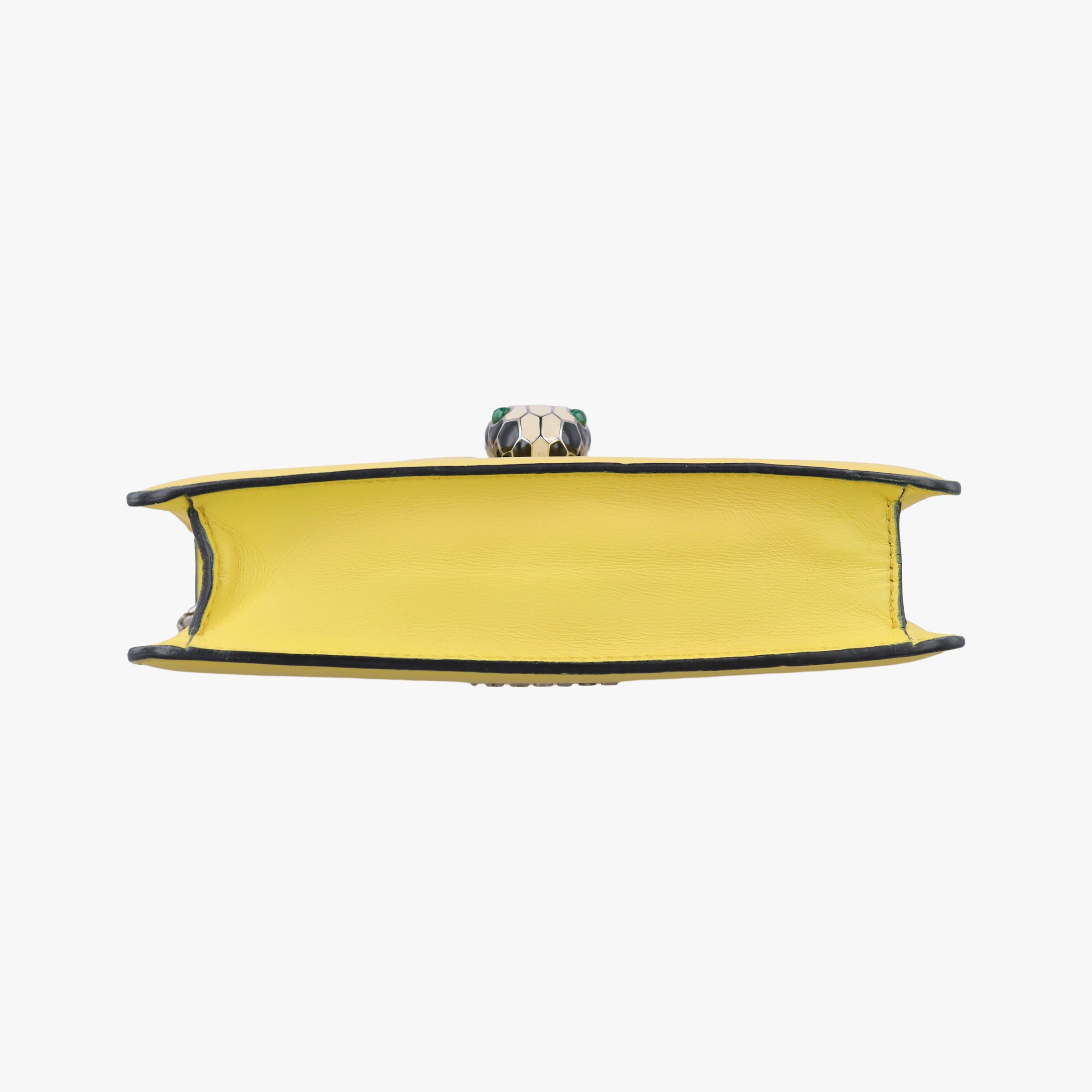 Secondhand Bvlgari Serpenti Yellow Galuchat Skin×Leather  shoulderbag | stylenewstar