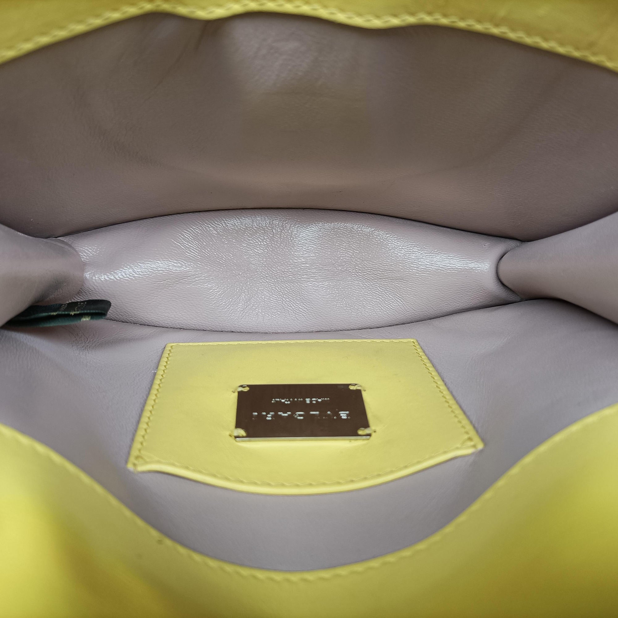 Secondhand Bvlgari Serpenti Yellow Galuchat Skin×Leather  shoulderbag | stylenewstar