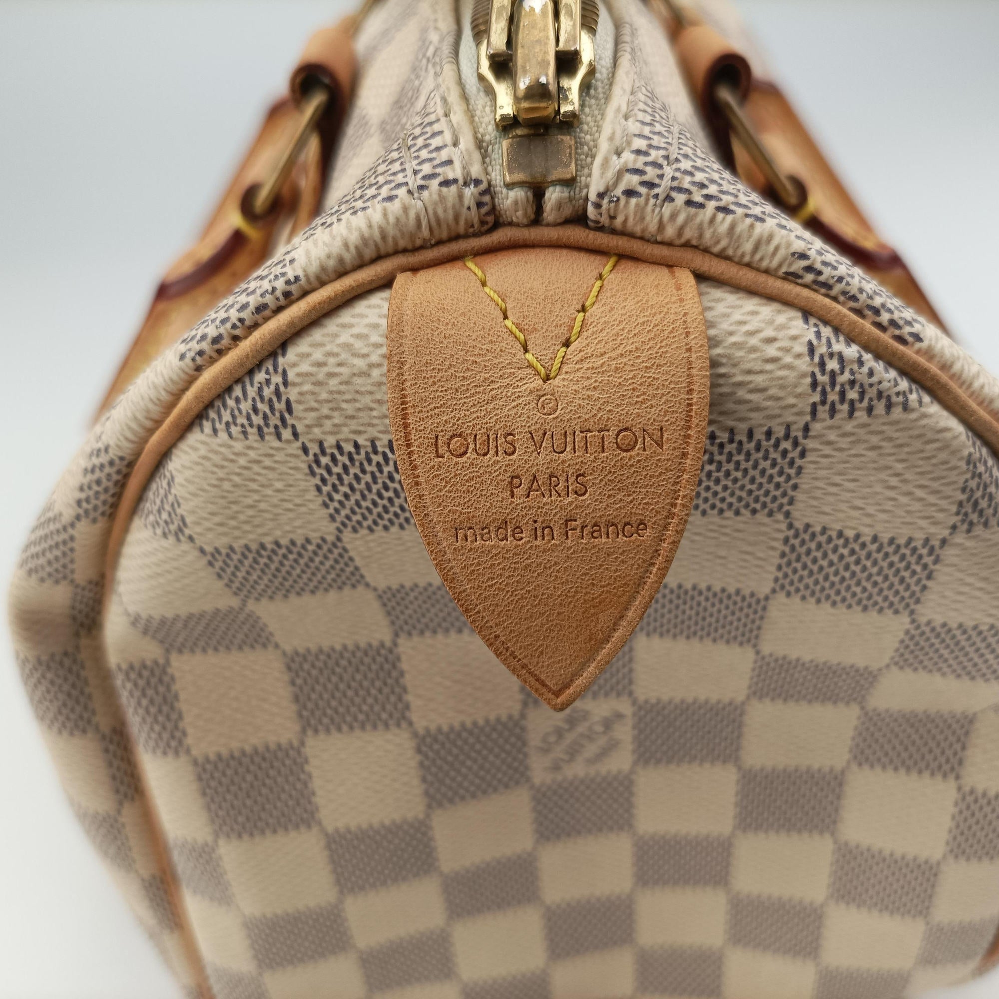 Vintage Louis Vuitton Speedy 25 AZUR Damier Canvas N41534 handbag | stylenewstar
