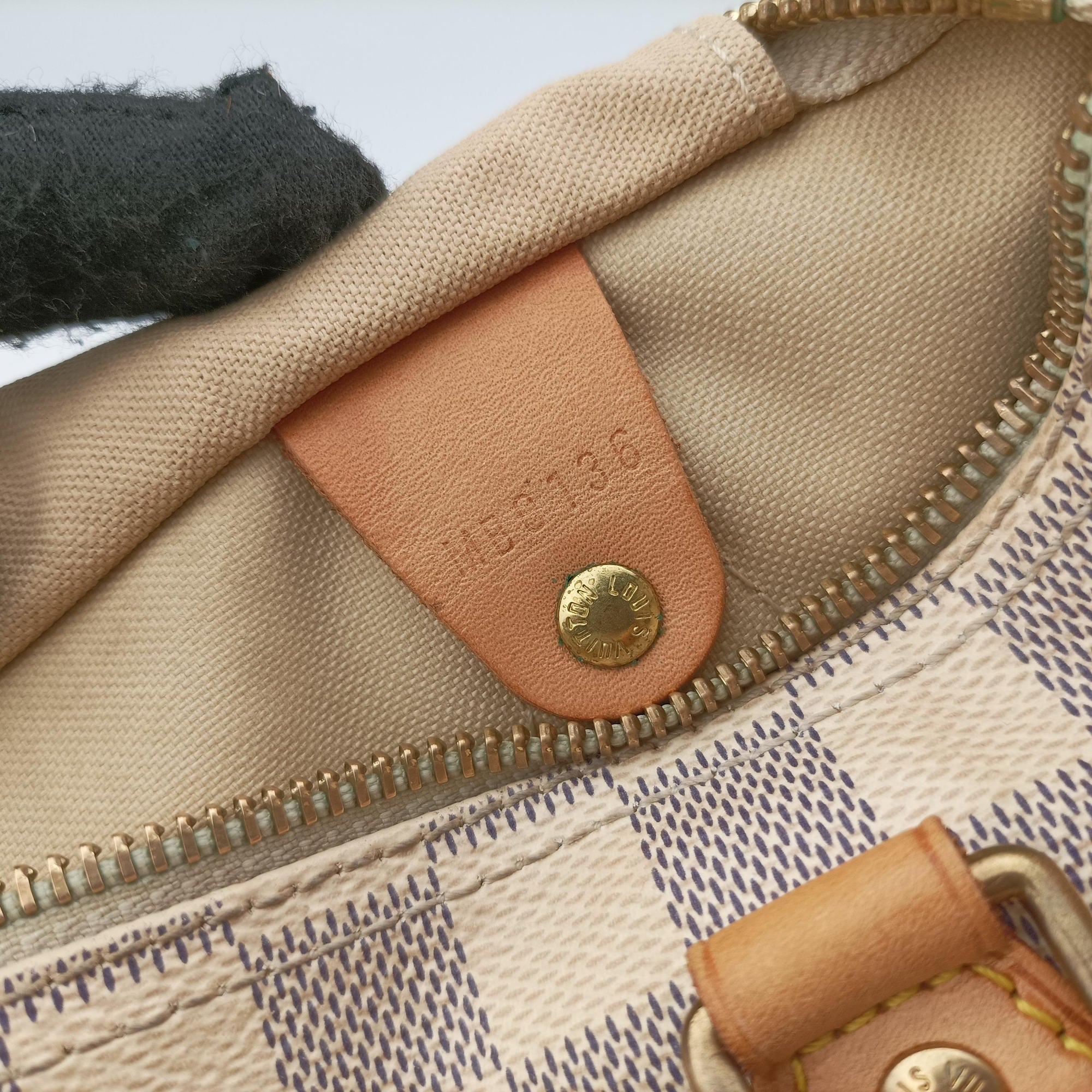 Vintage Louis Vuitton Speedy 25 AZUR Damier Canvas N41534 handbag | stylenewstar