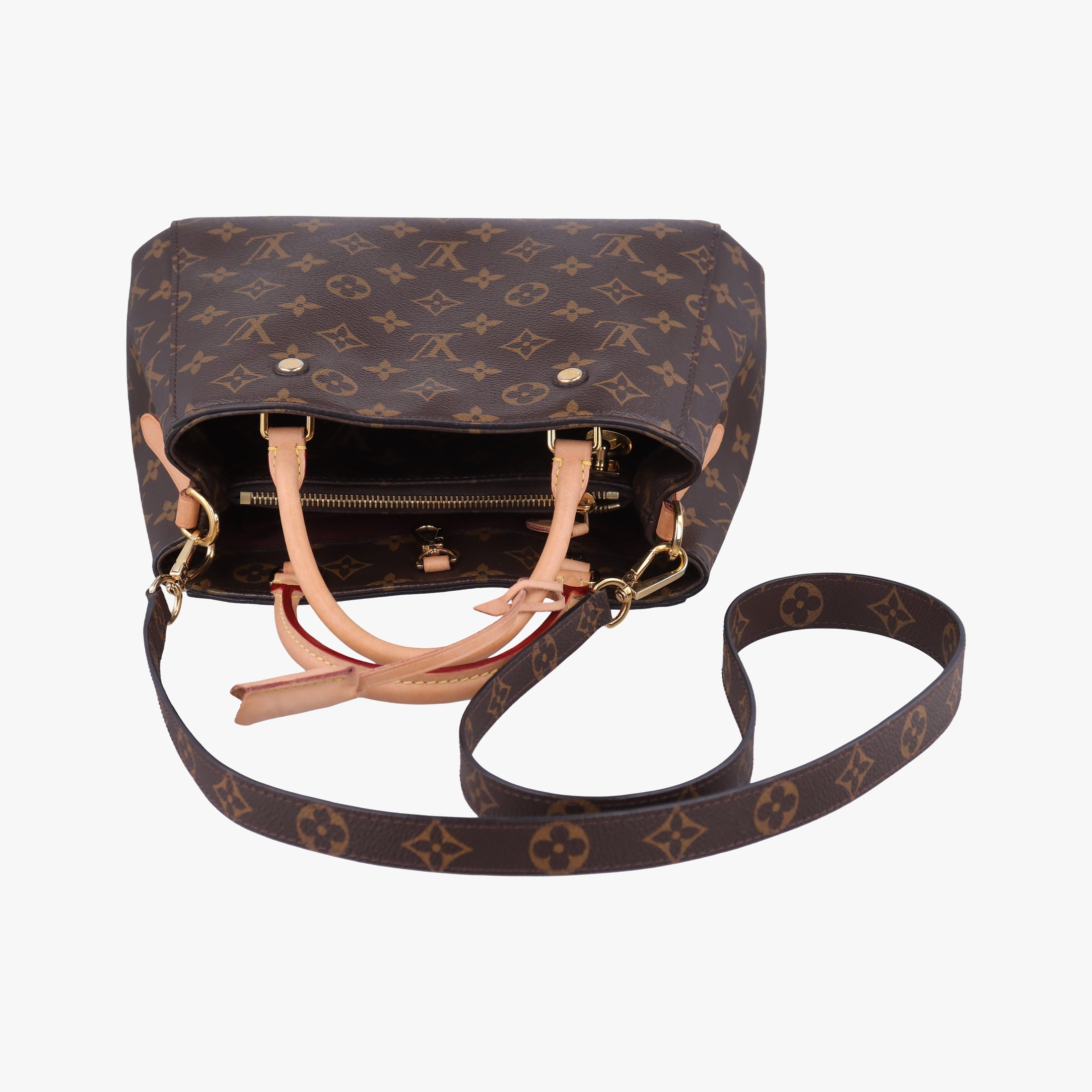 Pre-owned Louis Vuitton MONTAIGNE MM Brown Monogram Canvas M41056 shoulderbag | stylenewstar