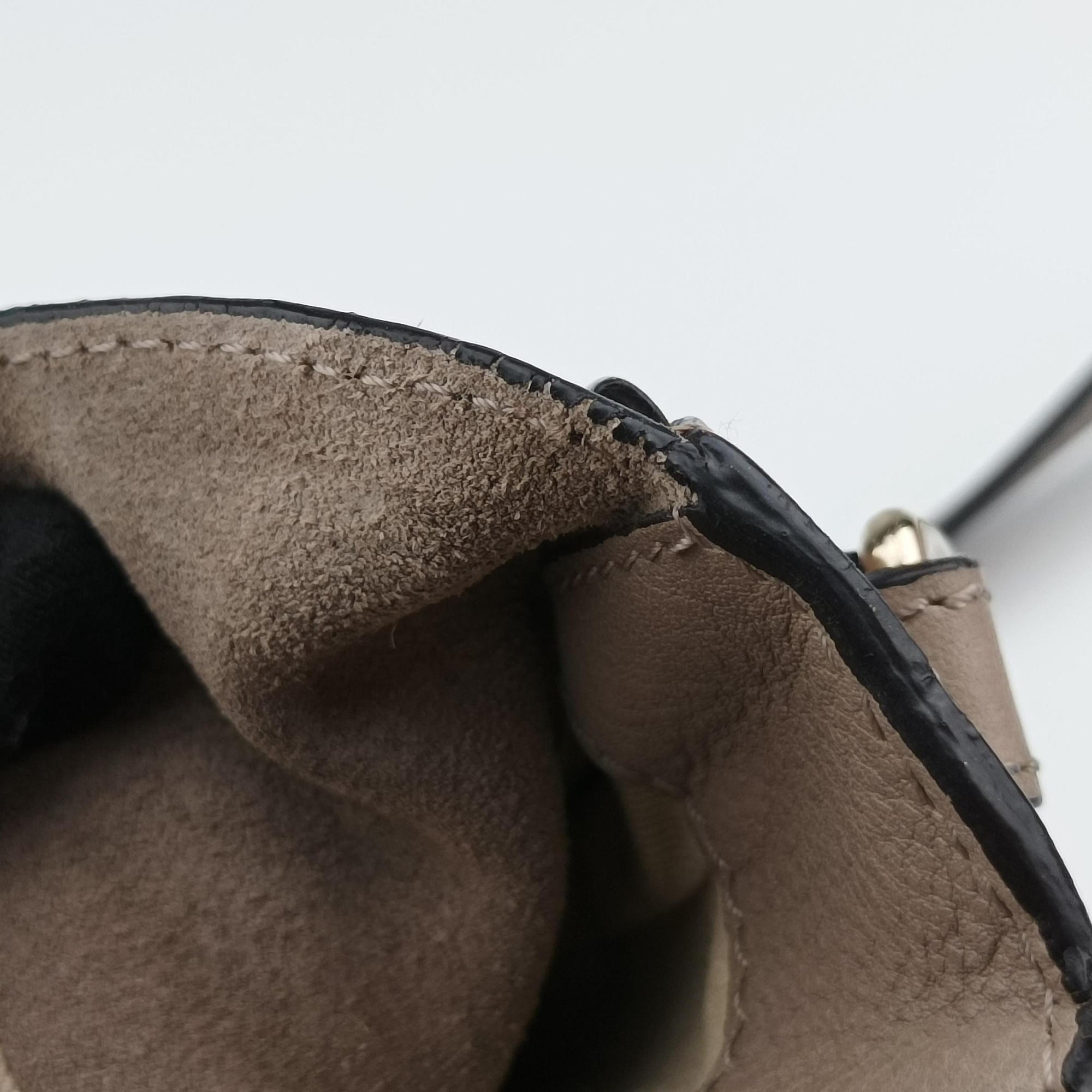 Vintage Chloe FAYE mini Grey Suede × leather  backpack/rucksack | stylenewstar